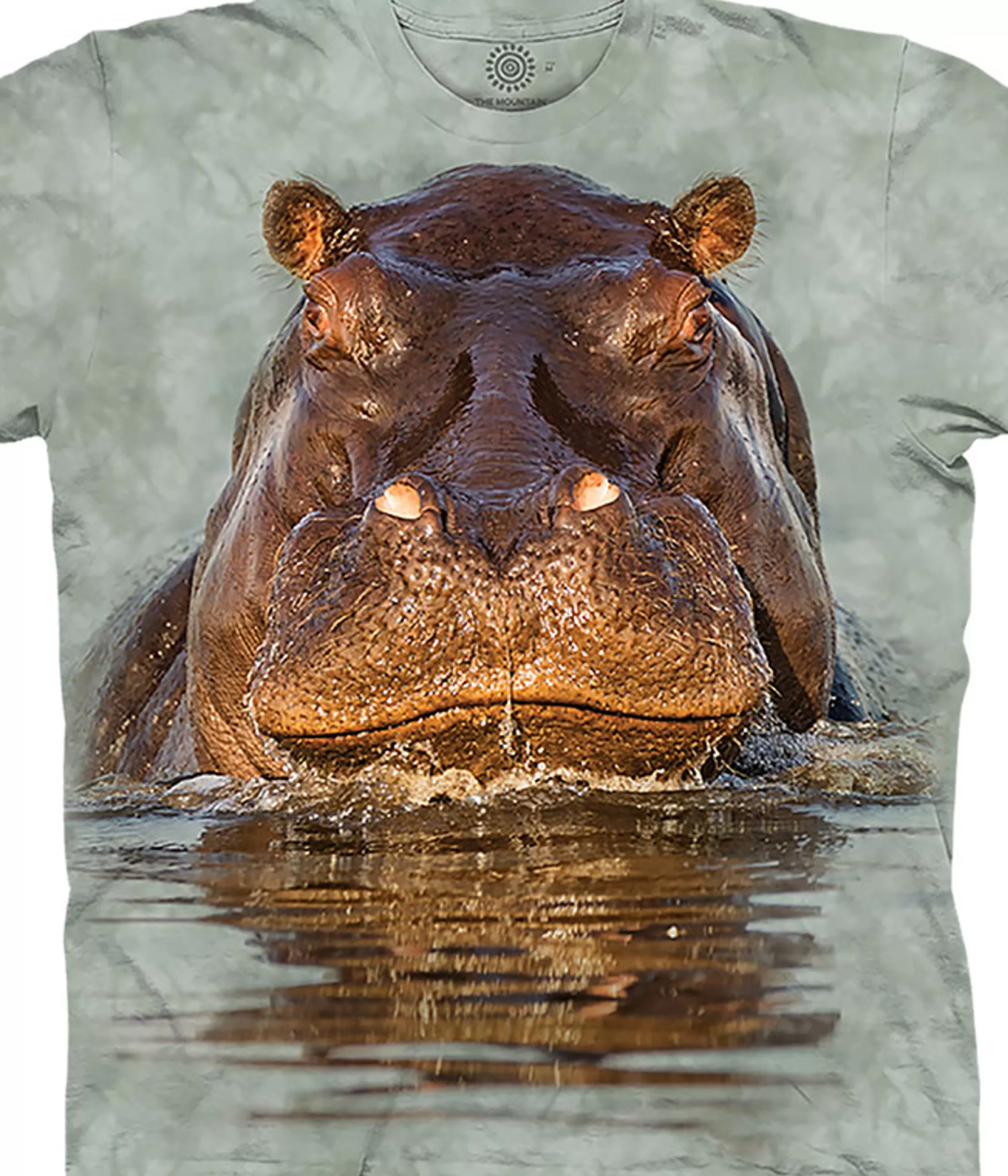 T-Shirt | Wild Animals<Liquid Blue Hippo Classic Cotton T-Shirt