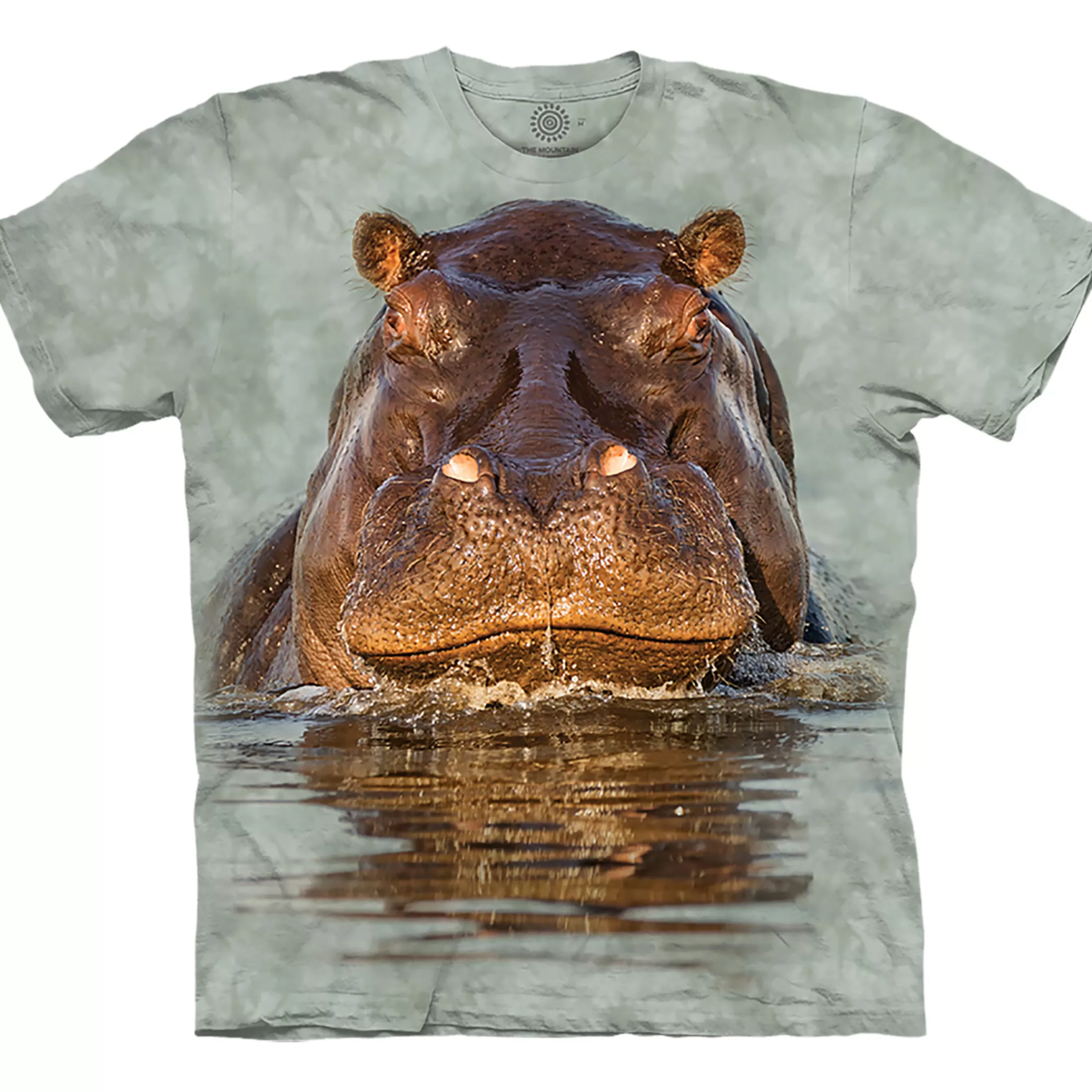 T-Shirt | Wild Animals<Liquid Blue Hippo Classic Cotton T-Shirt