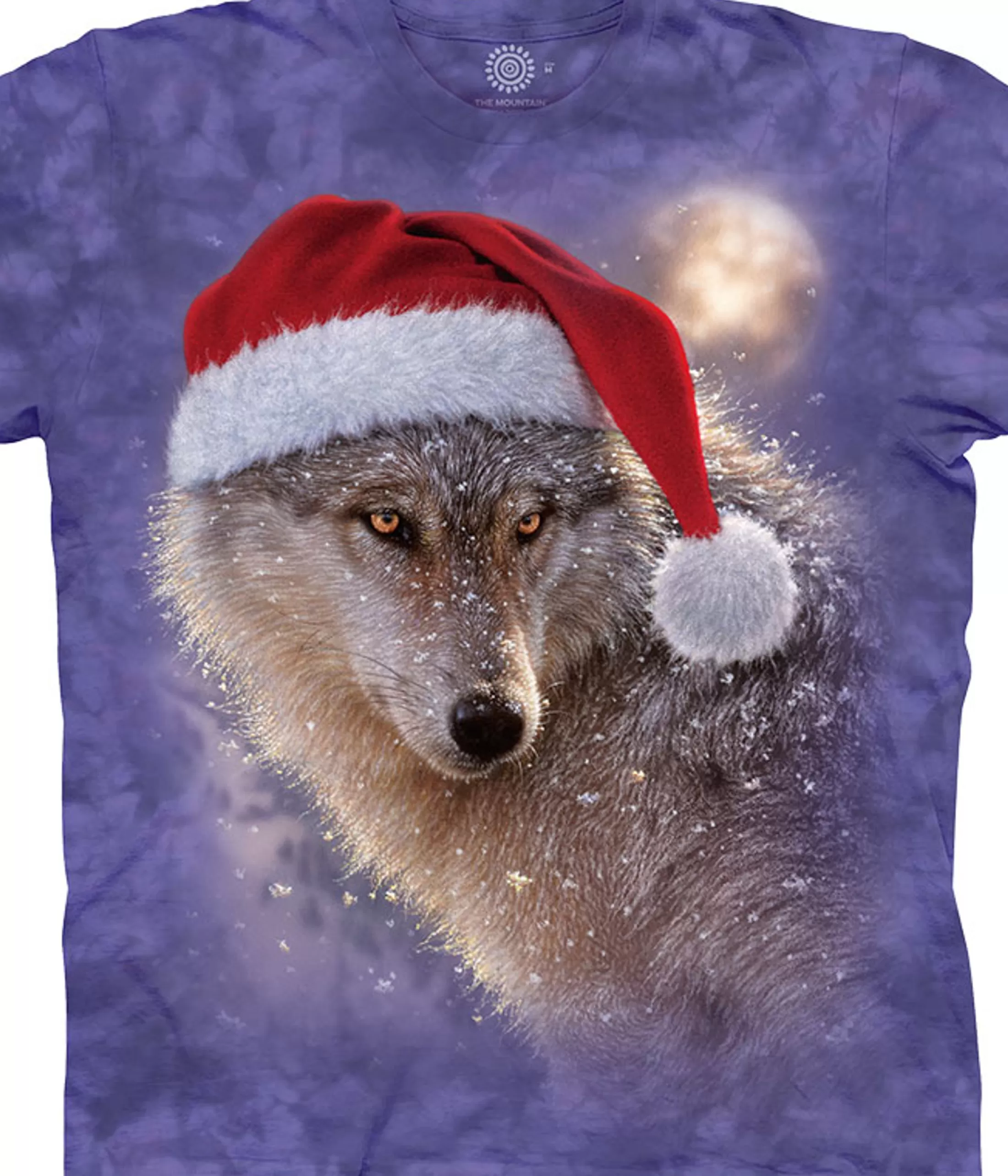 T-Shirt | Christmas<Liquid Blue Holiday Wolf Classic Cotton T-Shirt