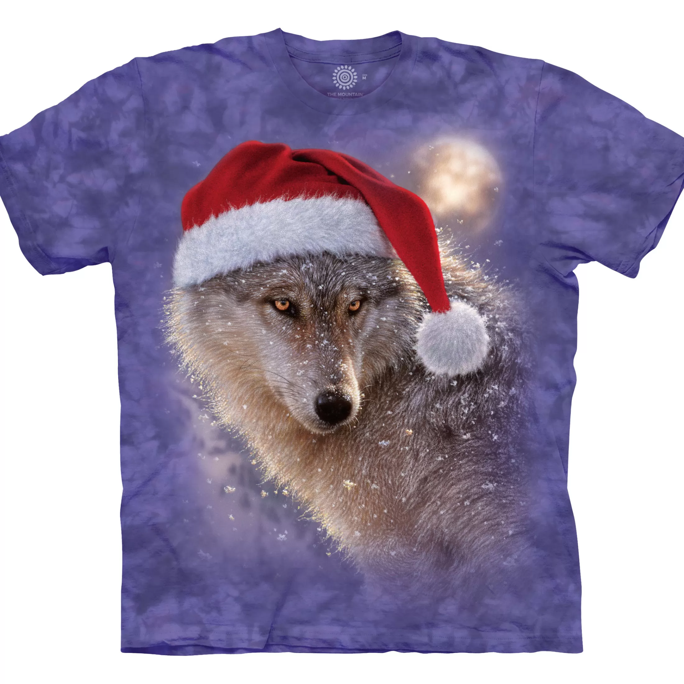 T-Shirt | Christmas<Liquid Blue Holiday Wolf Classic Cotton T-Shirt