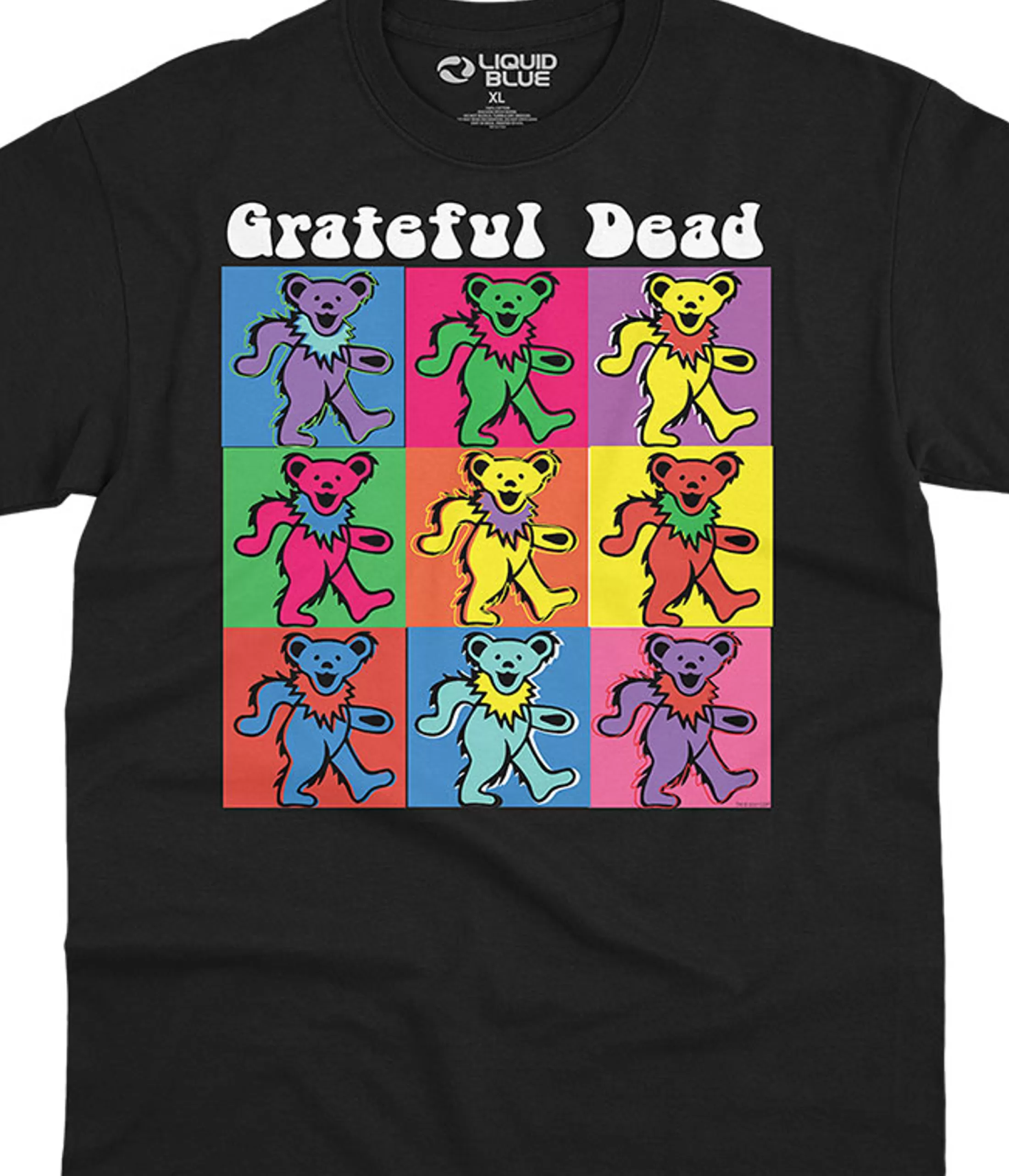 T-Shirt | Grateful Dead<Liquid Blue Hollywood Bears Black T-Shirt