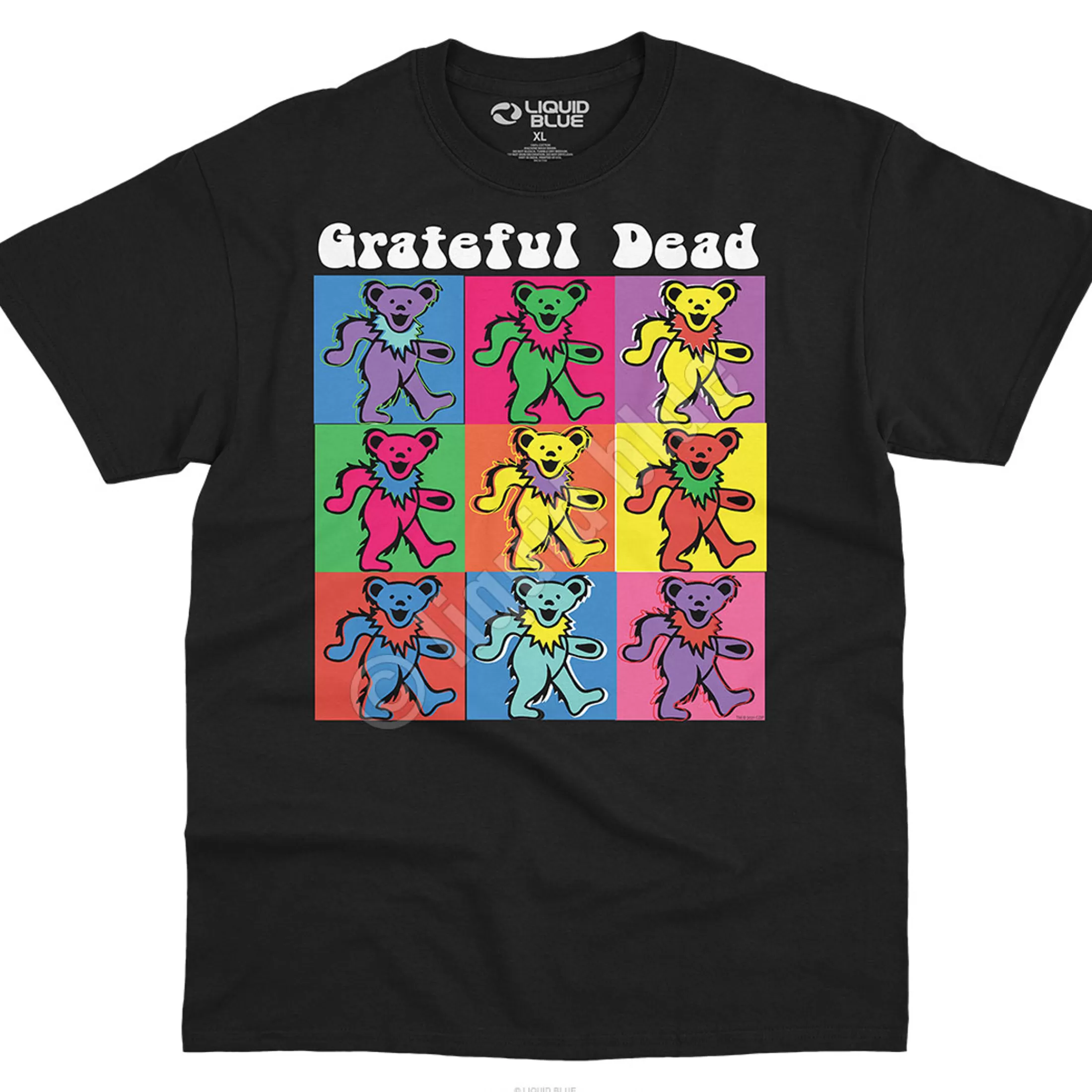 T-Shirt | Grateful Dead<Liquid Blue Hollywood Bears Black T-Shirt