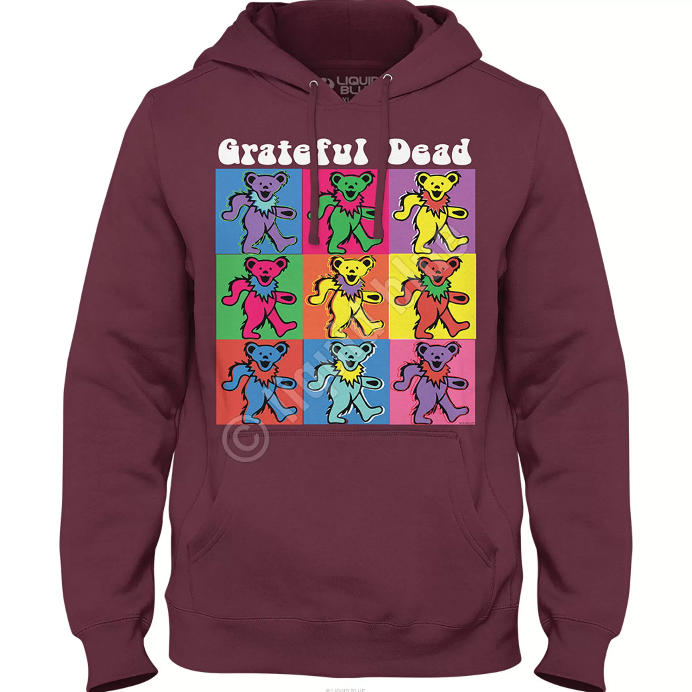 Hoodie | Grateful Dead<Liquid Blue Hollywood Bears Hoodie