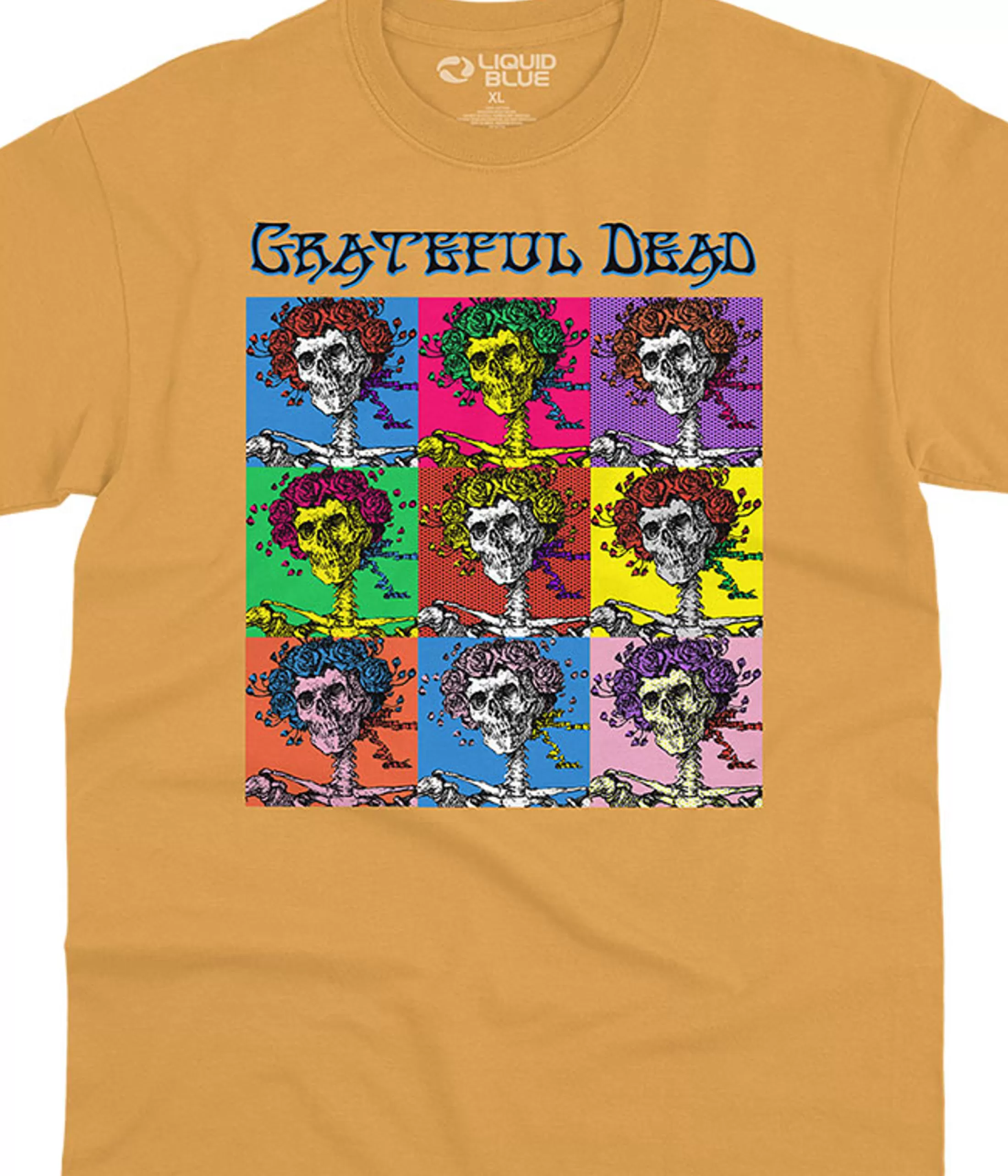 T-Shirt | Grateful Dead<Liquid Blue Hollywood Bertha Gold T-Shirt