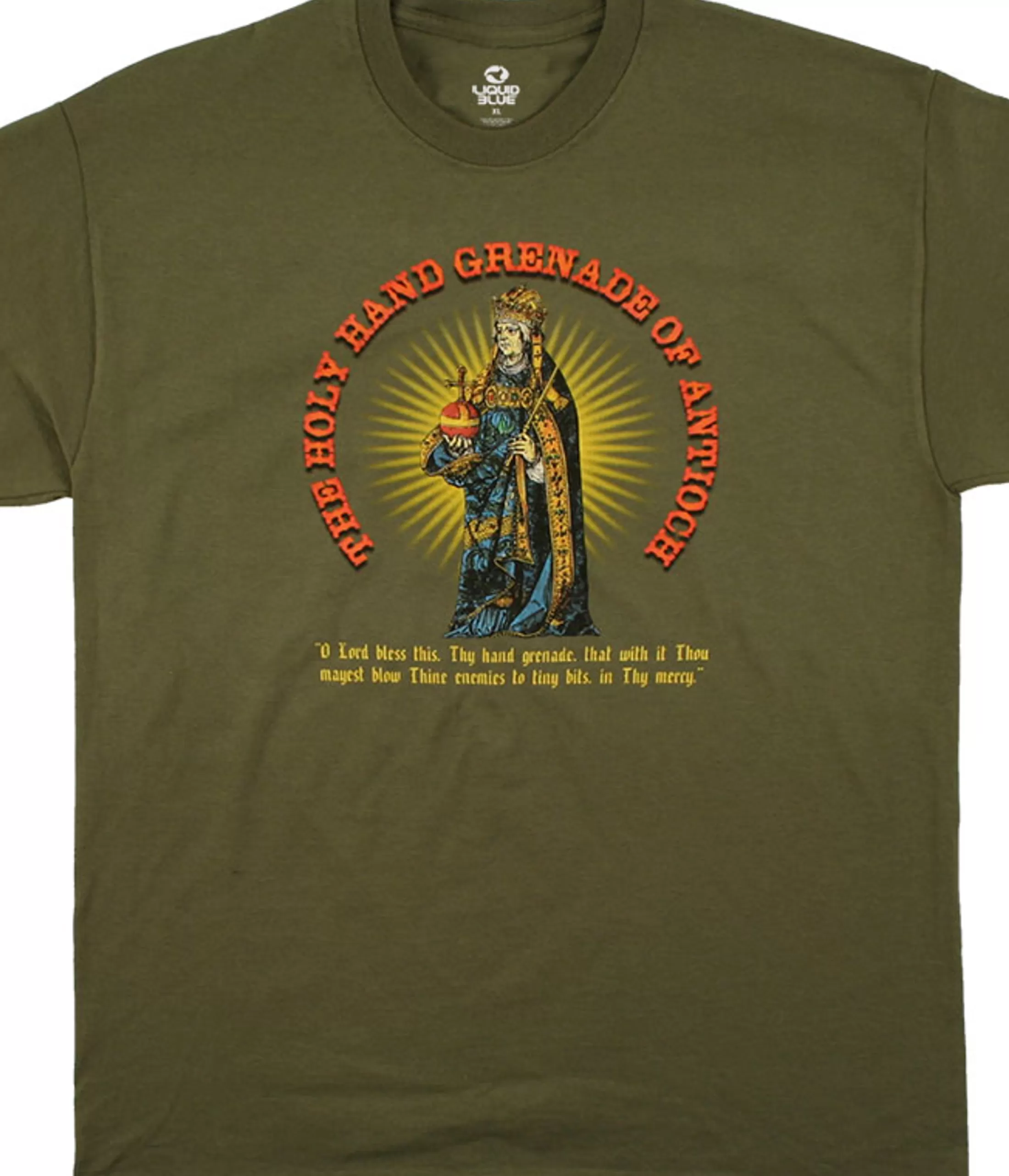 T-Shirt | Monty Python<Liquid Blue Holy Hand Grenade Green T-Shirt