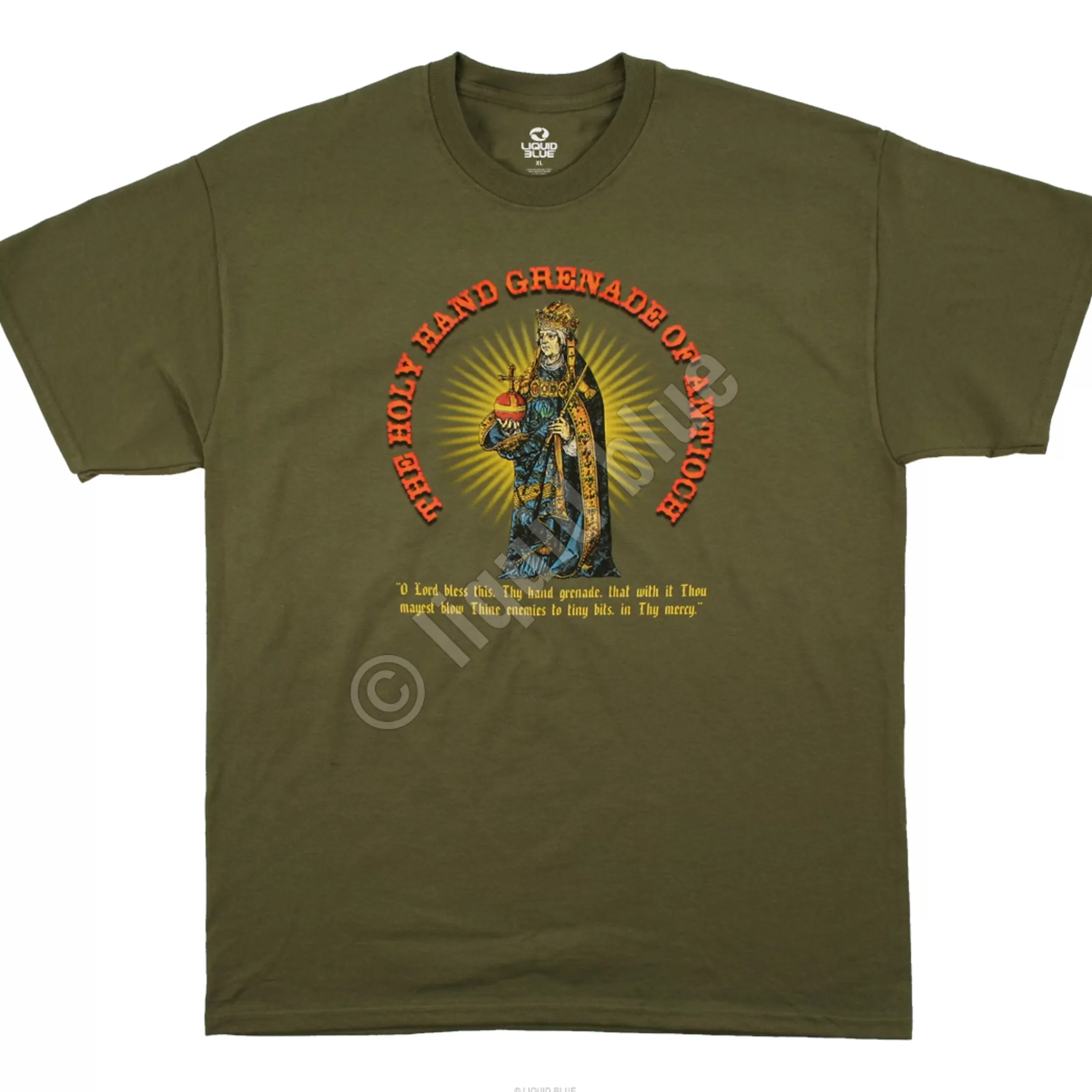 T-Shirt | Monty Python<Liquid Blue Holy Hand Grenade Green T-Shirt