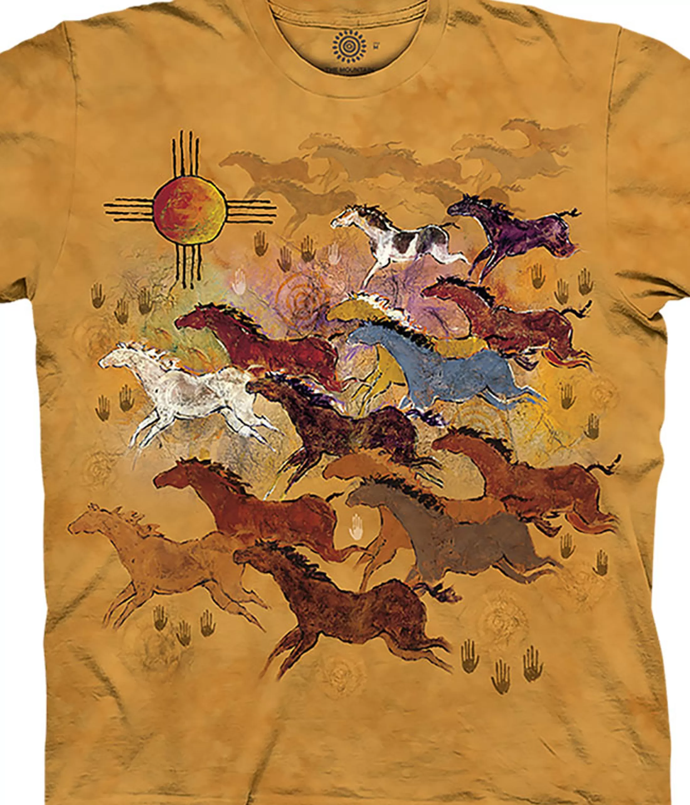 T-Shirt | Pets<Liquid Blue Horses And Sun Classic Cotton T-Shirt