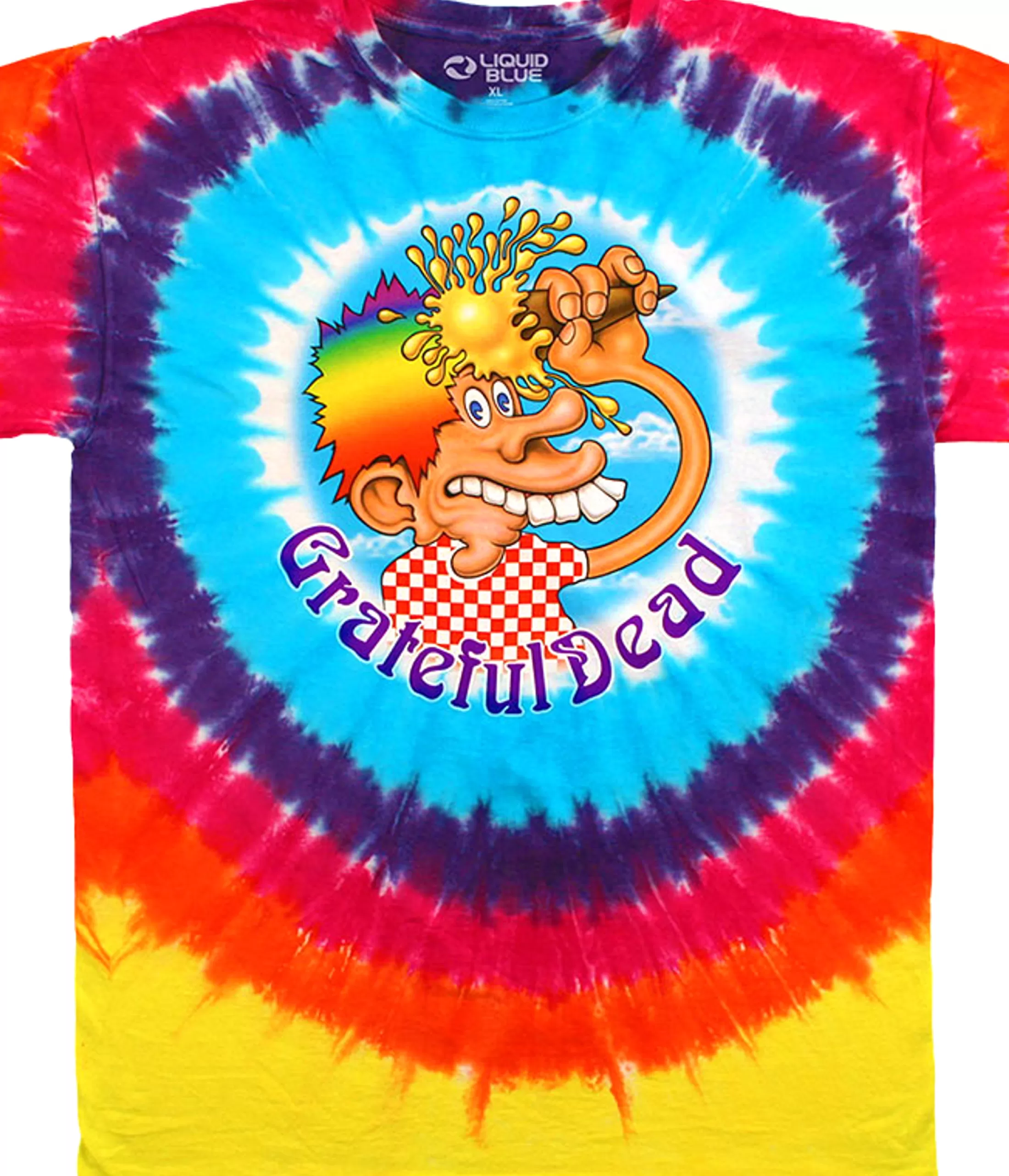 T-Shirt | Grateful Dead<Liquid Blue Ice Cream Cone Kid Tie-Dye T-Shirt