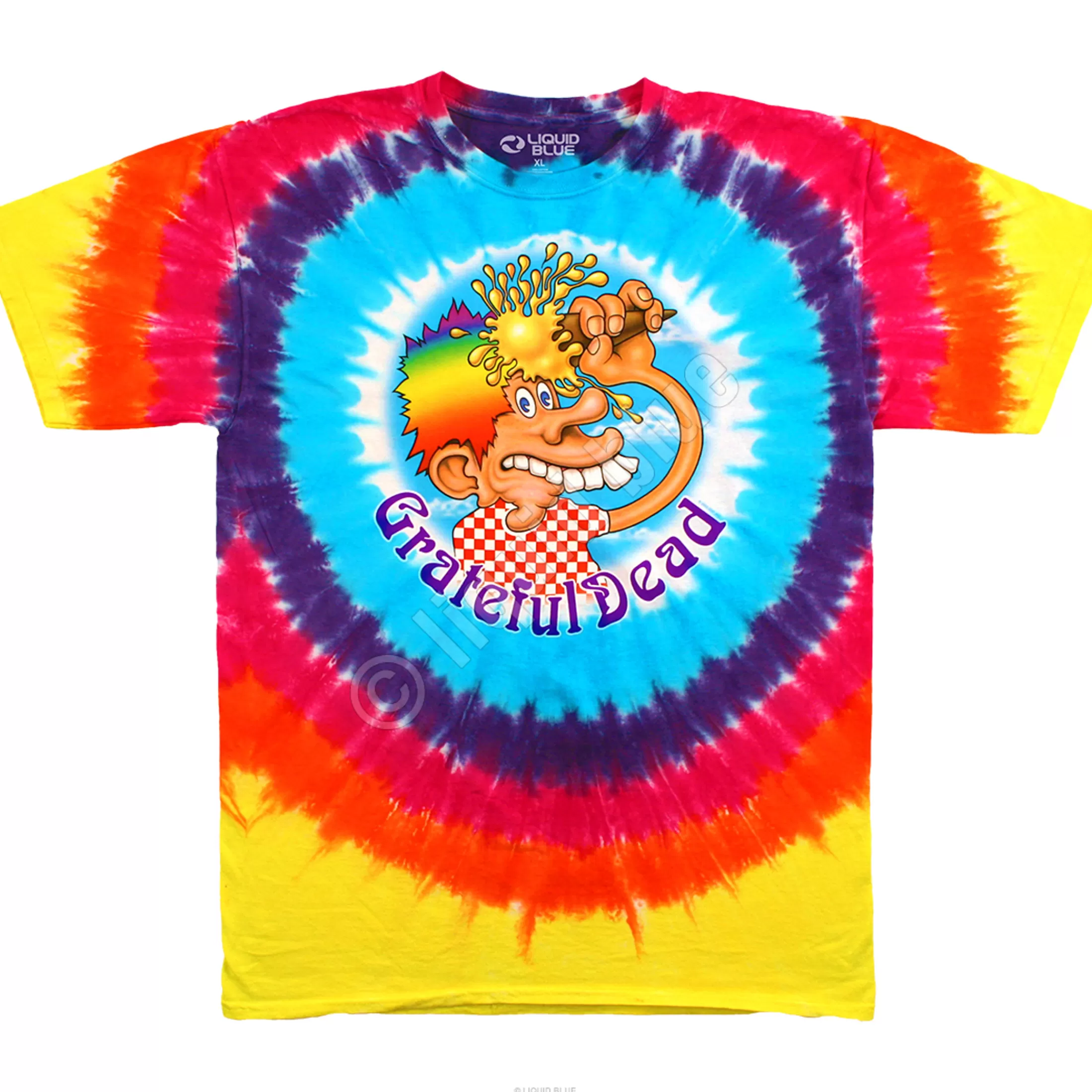 T-Shirt | Grateful Dead<Liquid Blue Ice Cream Cone Kid Tie-Dye T-Shirt