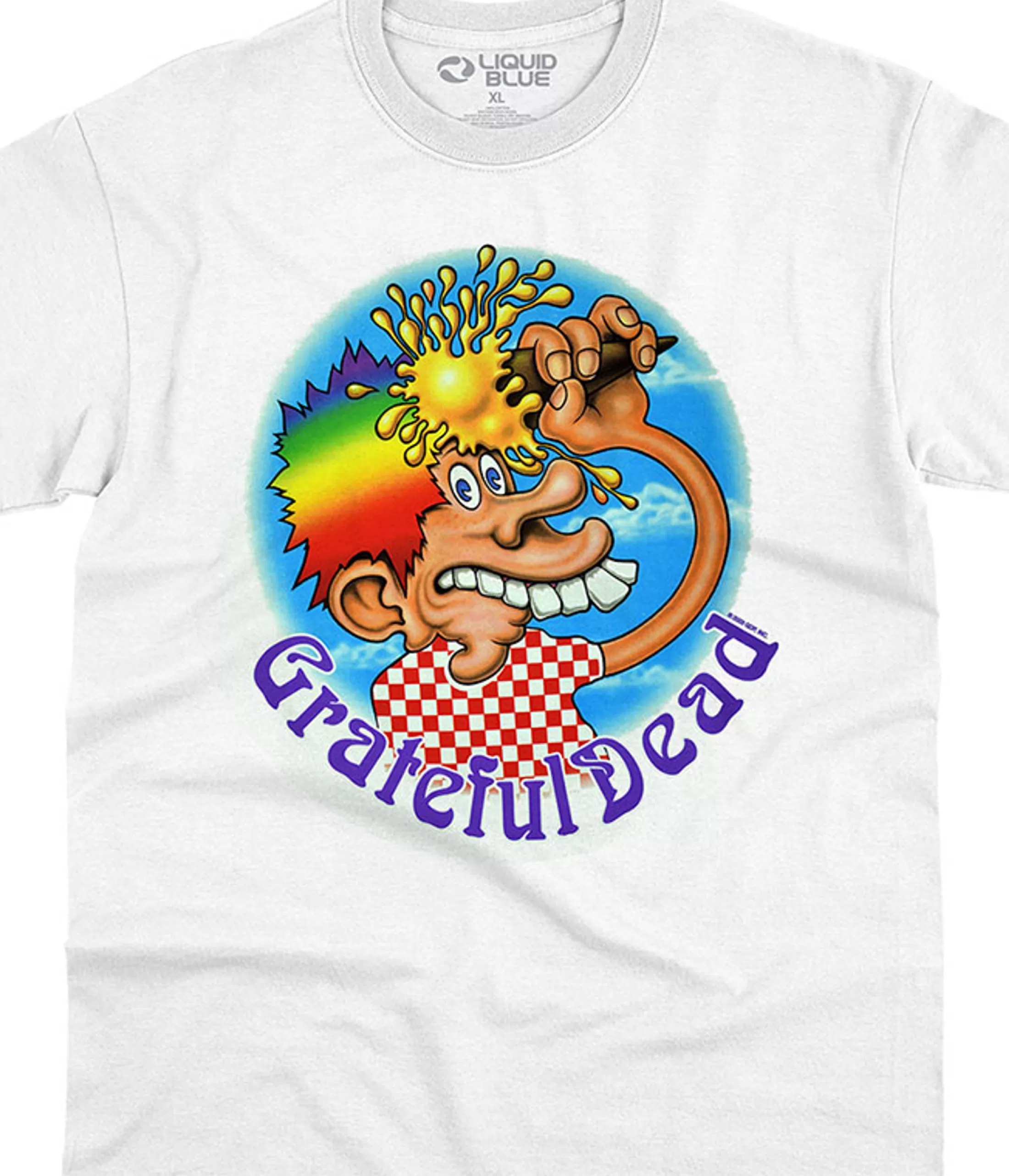 T-Shirt | Grateful Dead<Liquid Blue Ice Cream Cone Kid White T-Shirt