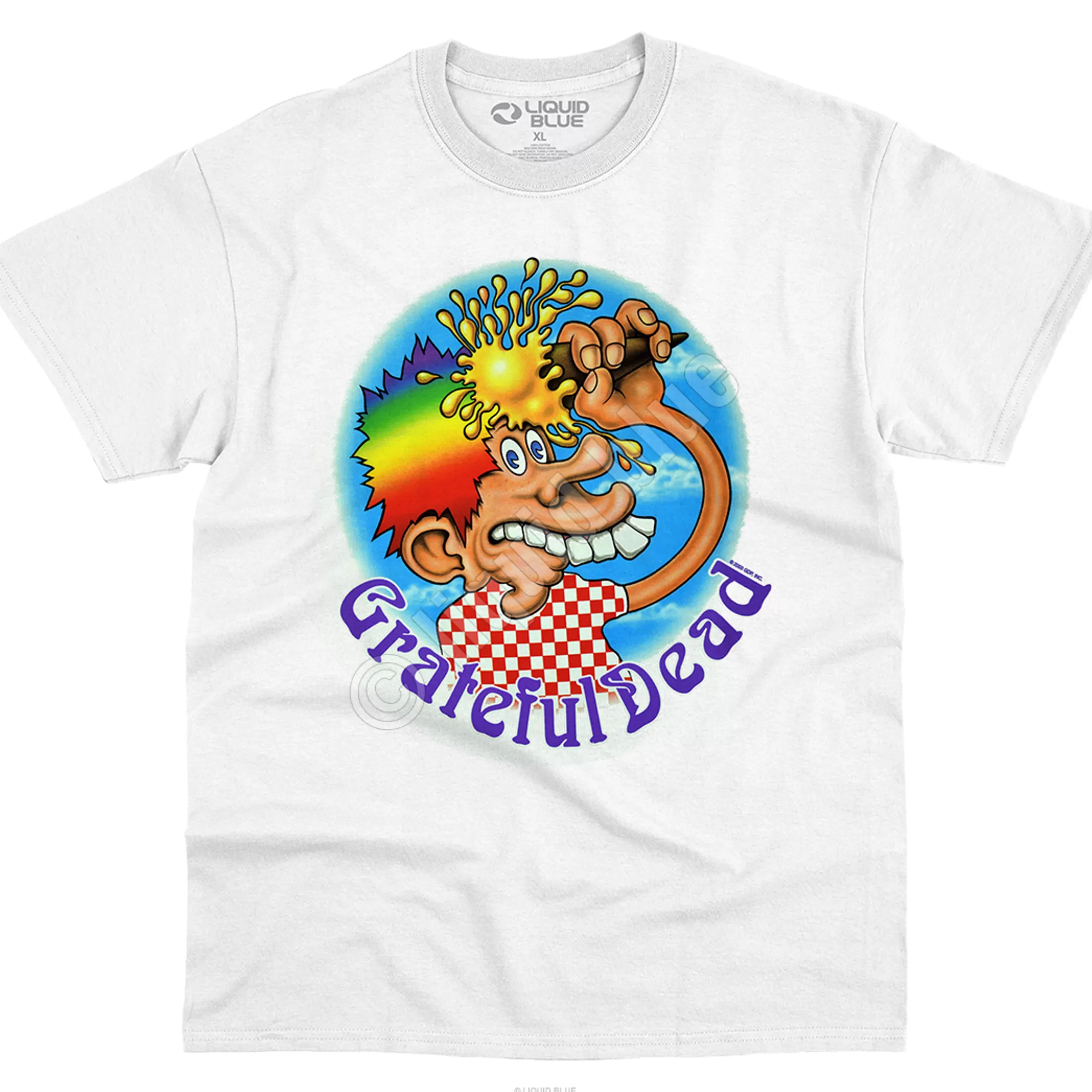 T-Shirt | Grateful Dead<Liquid Blue Ice Cream Cone Kid White T-Shirt