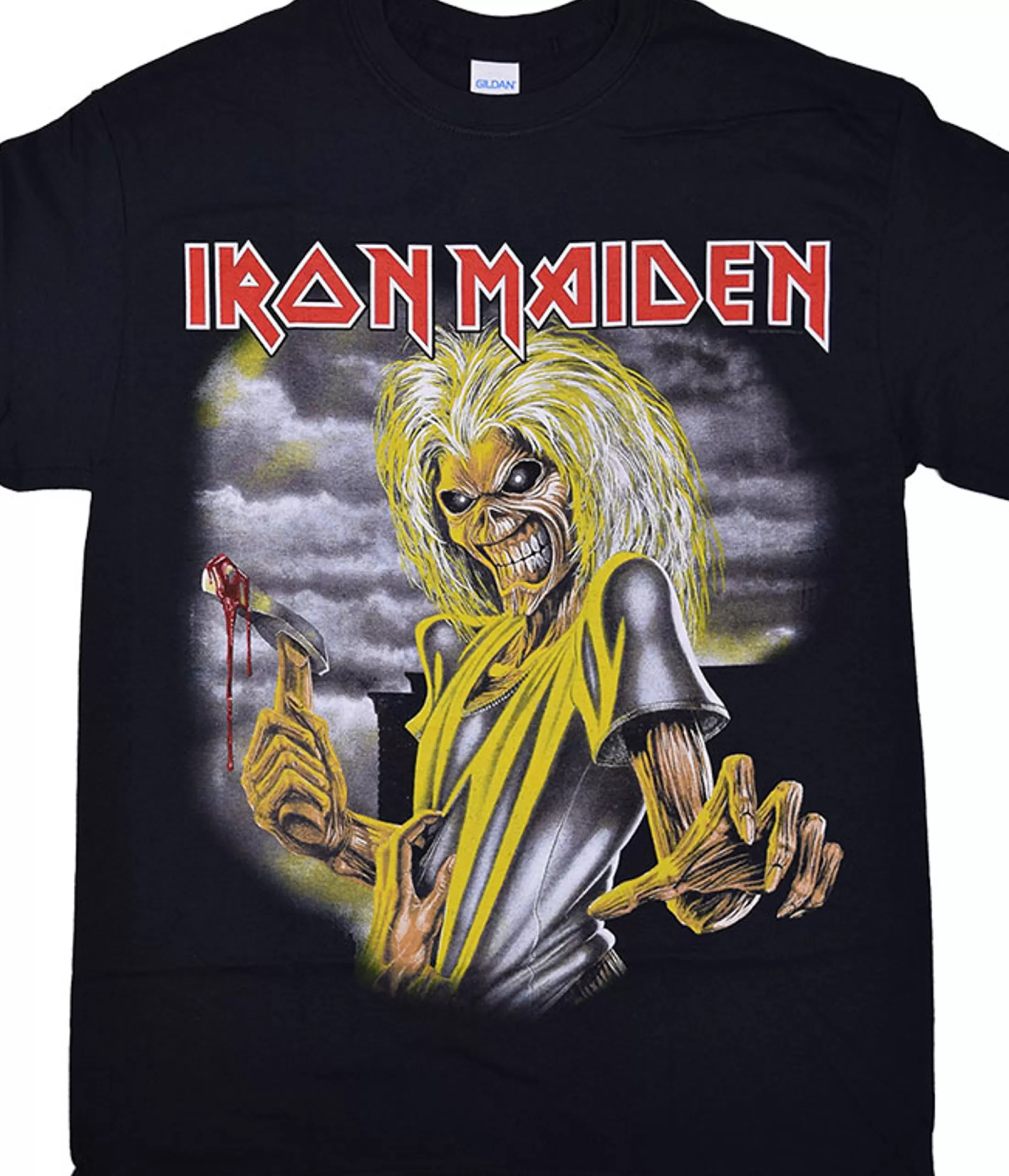 T-Shirt | Iron Maiden<Liquid Blue Iron Maiden Killers Black T-Shirt