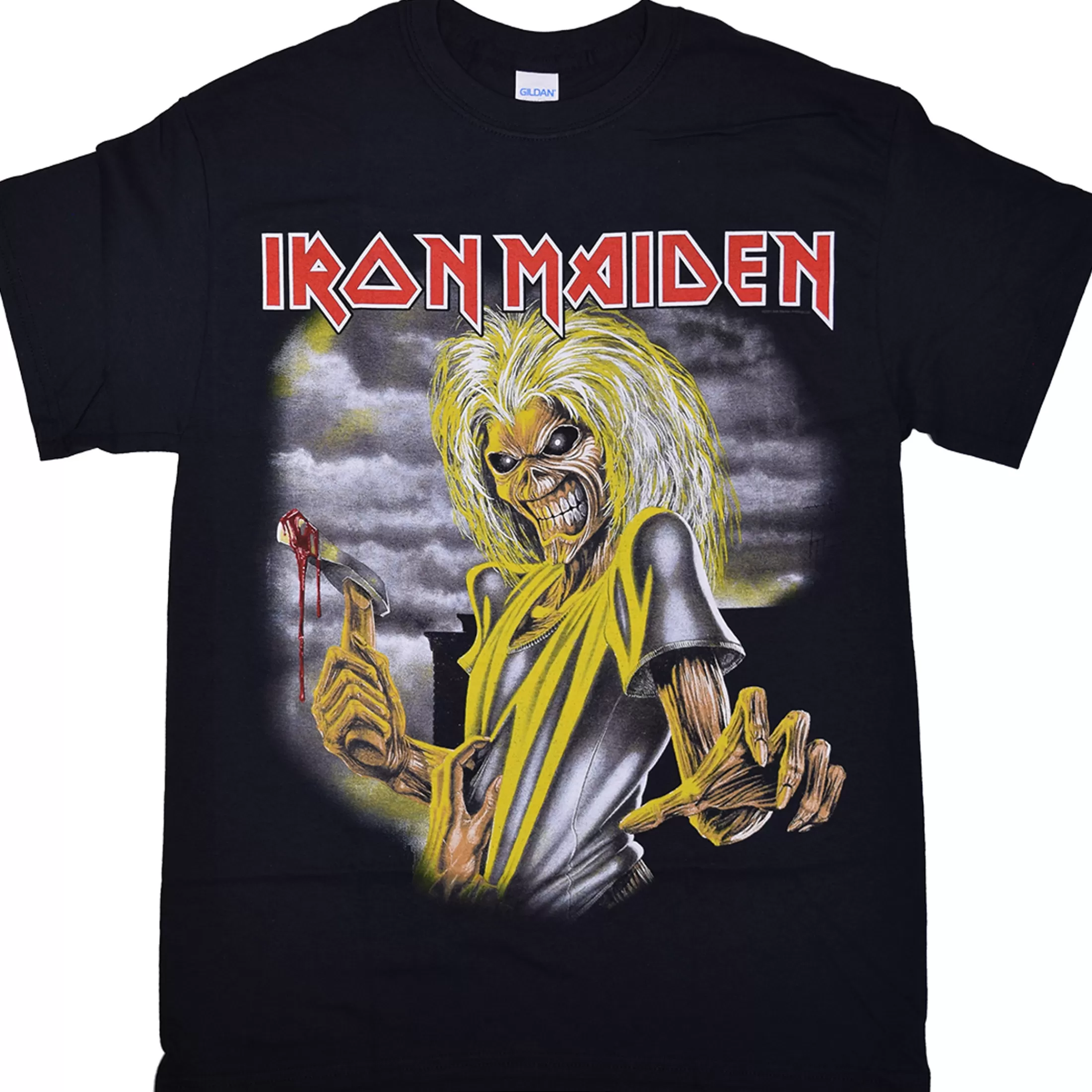 T-Shirt | Iron Maiden<Liquid Blue Iron Maiden Killers Black T-Shirt