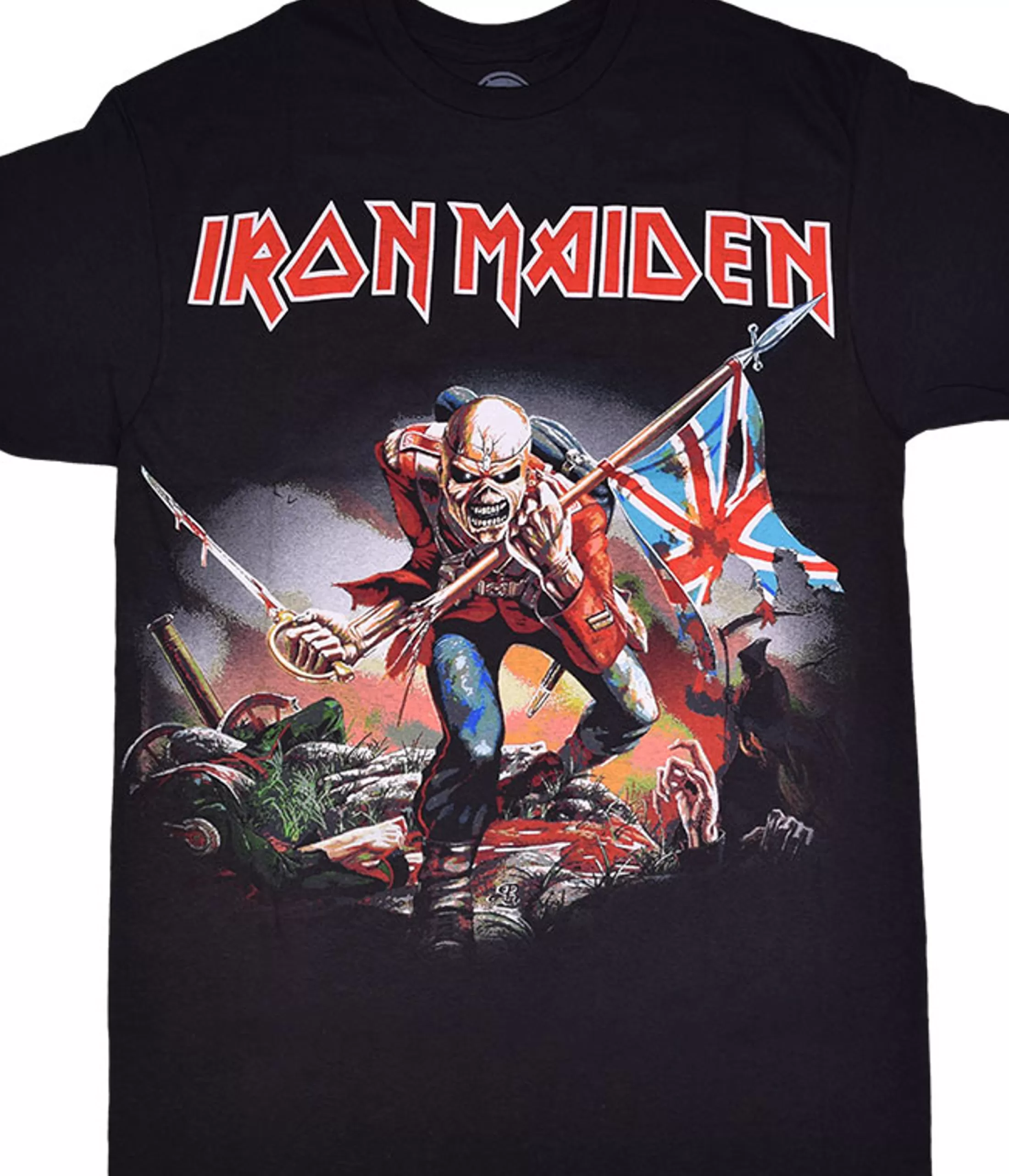 T-Shirt | Iron Maiden<Liquid Blue Iron Maiden Trooper Black T-Shirt