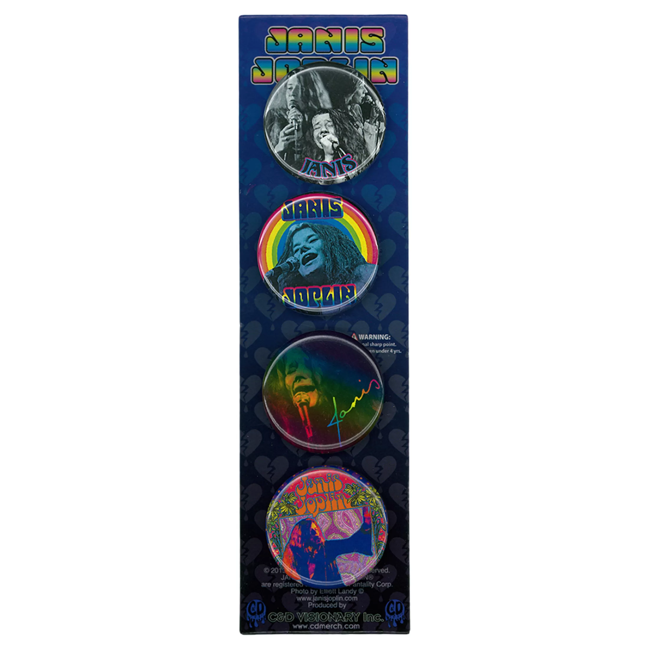 Pins | Janis Joplin<Liquid Blue Janice Joplin 4 Pin Set