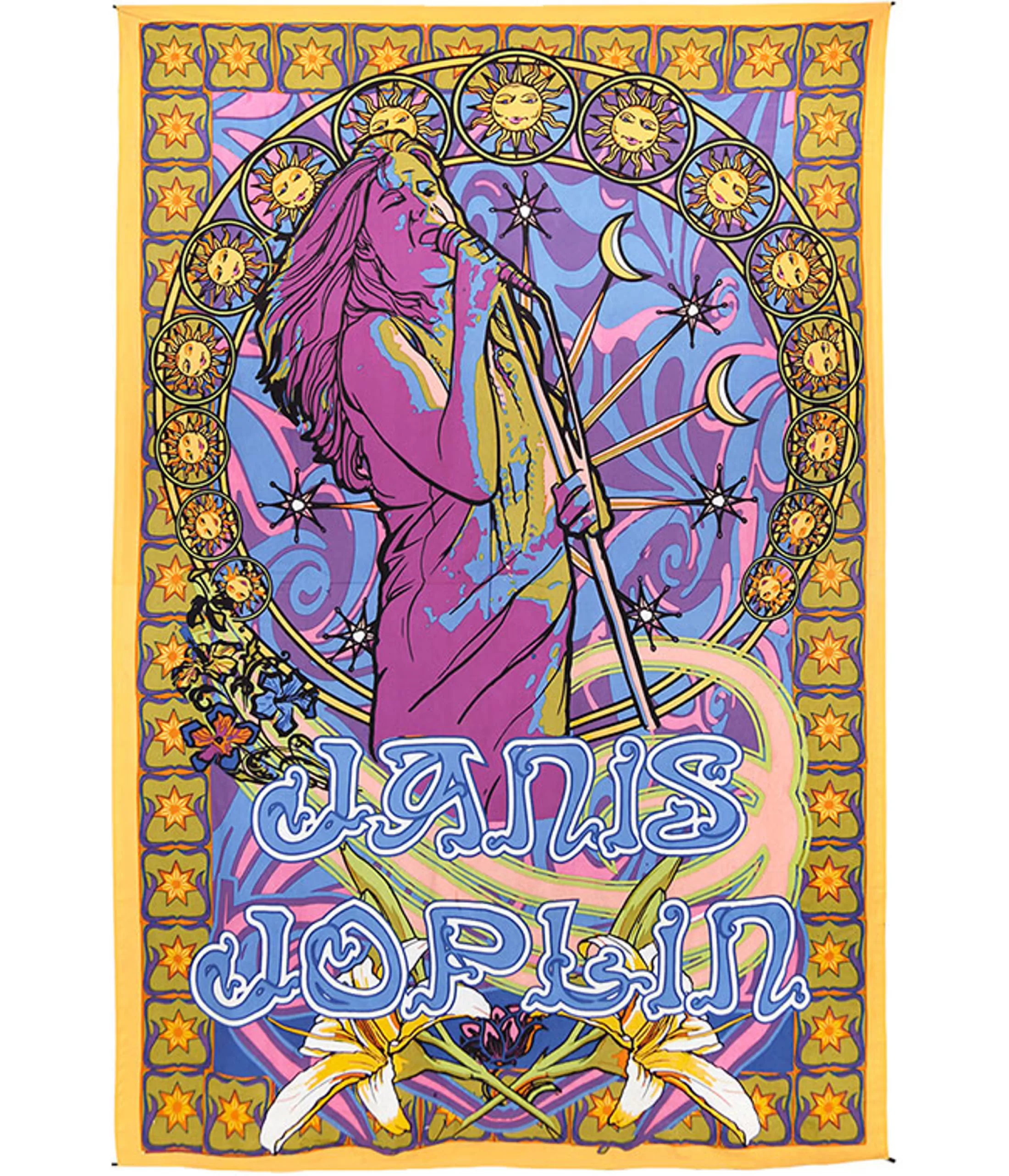 Janis Joplin<Liquid Blue Janis Joplin Tapestry