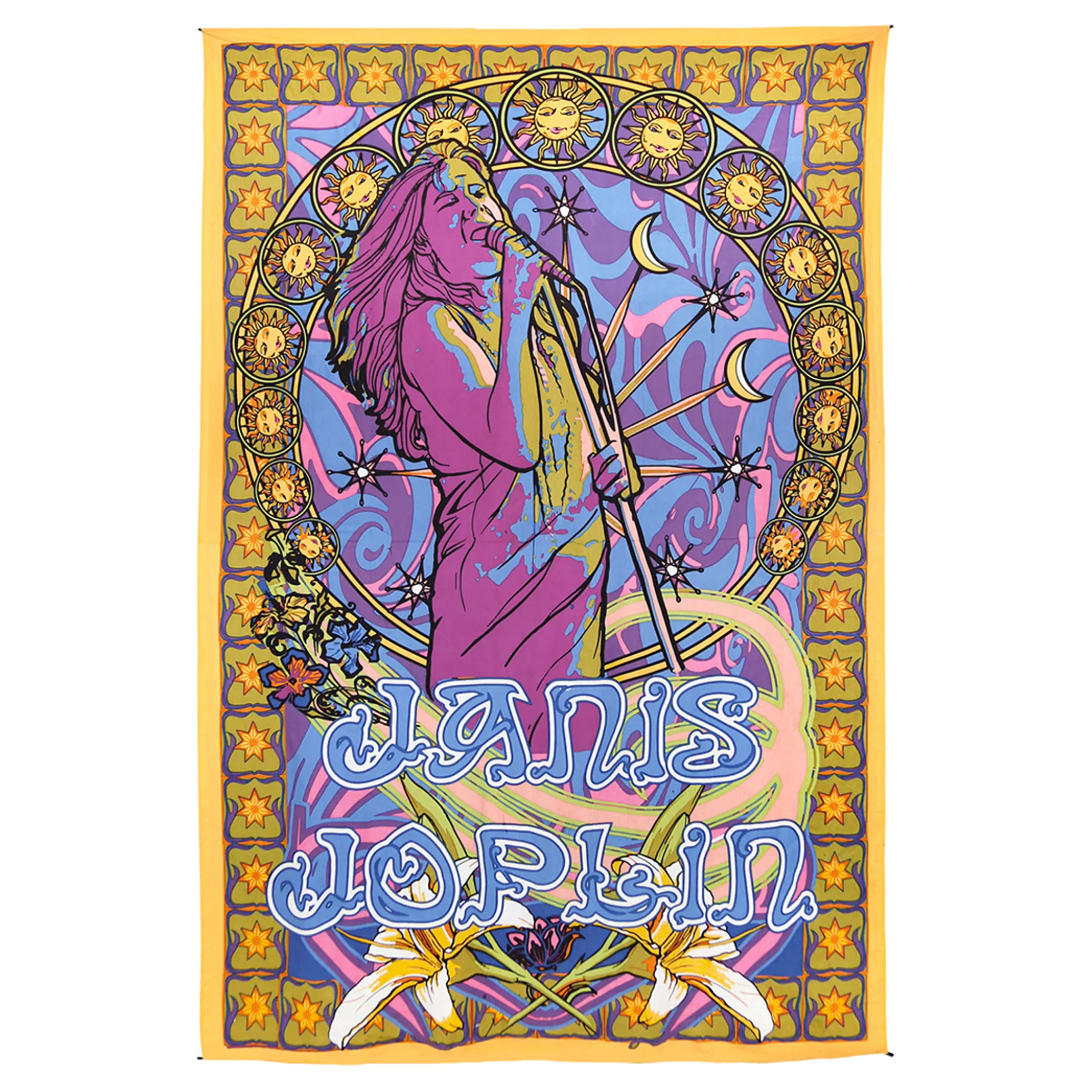 Janis Joplin<Liquid Blue Janis Joplin Tapestry