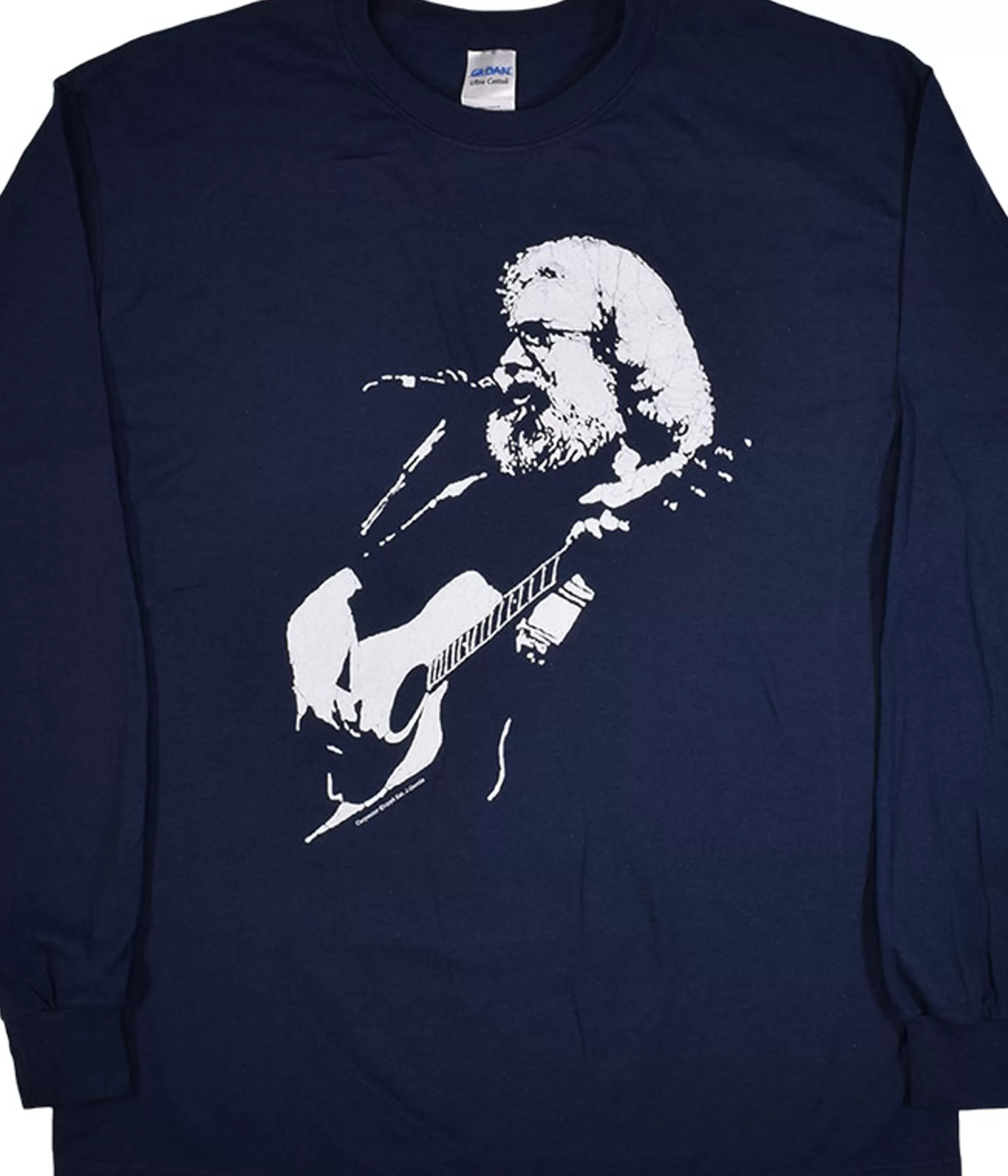 Long Sleeve | Jerry Garcia<Liquid Blue Jerry Garcia Acoustic Navy Long Sleeve T-Shirt