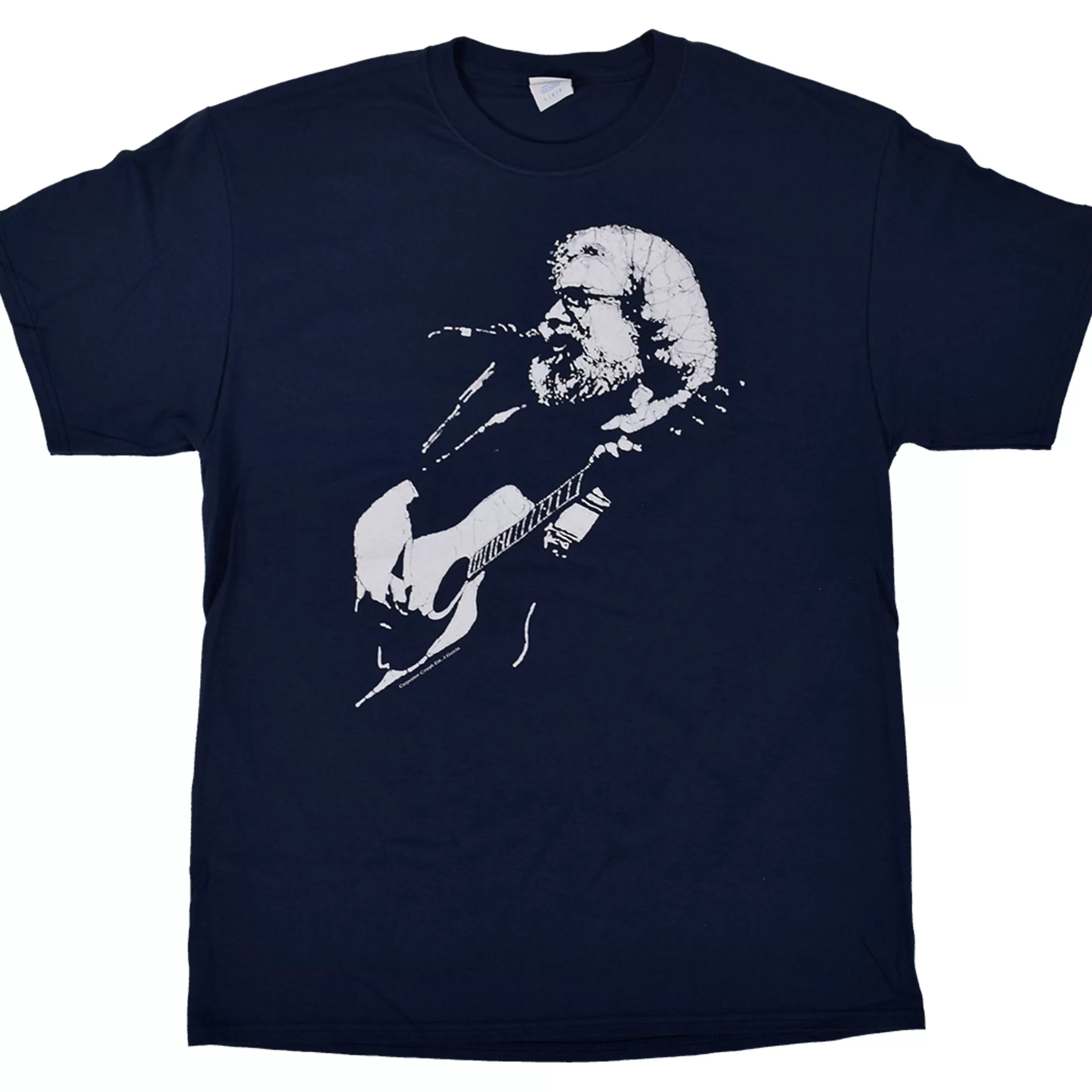 T-Shirt | Grateful Dead<Liquid Blue Jerry Garcia Acoustic Navy T-Shirt