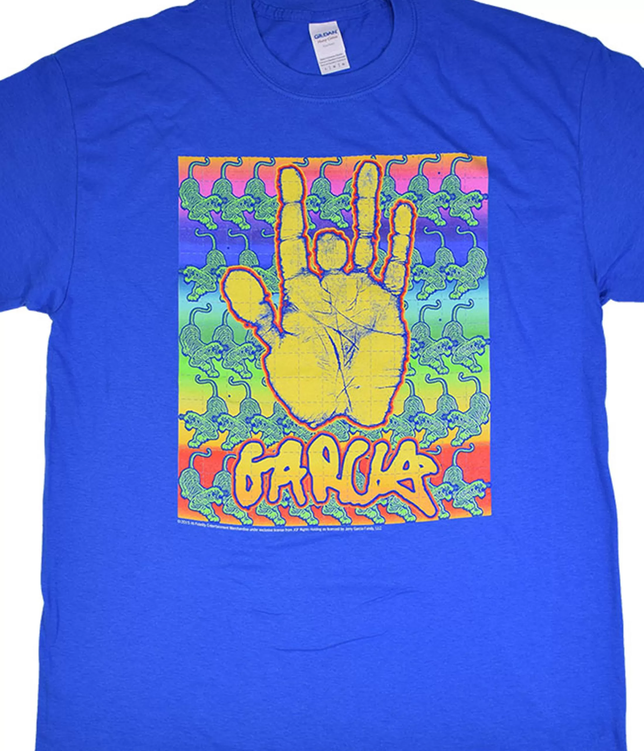 T-Shirt | Jerry Garcia<Liquid Blue Jerry Garcia Blotter Blue T-Shirt