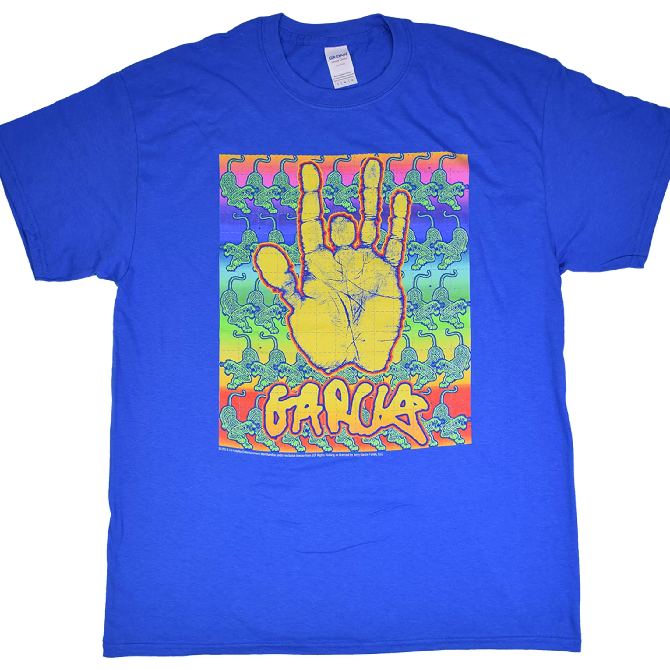 T-Shirt | Jerry Garcia<Liquid Blue Jerry Garcia Blotter Blue T-Shirt