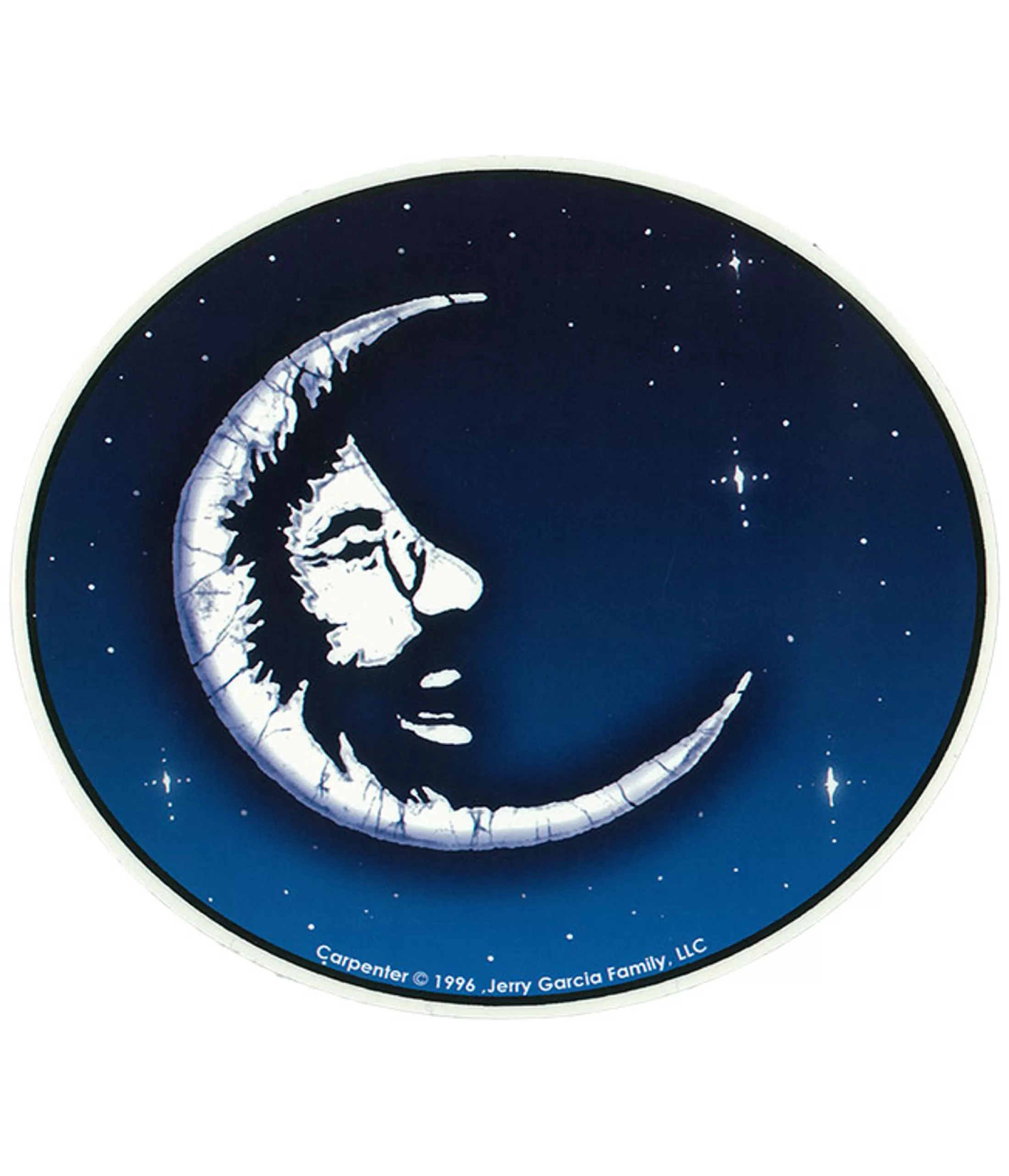 Jerry Garcia | Grateful Dead<Liquid Blue Jerry Garcia Moon Sticker