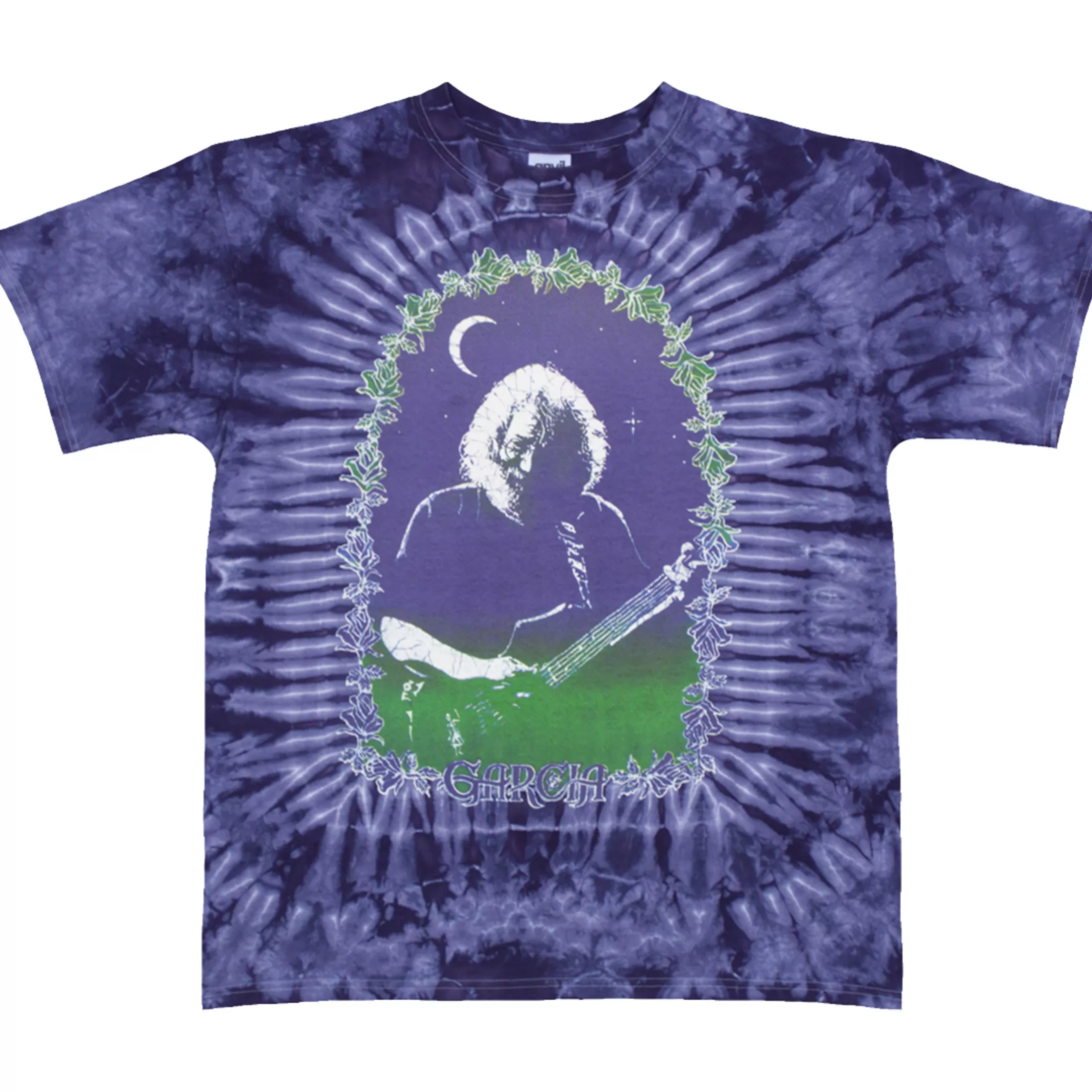 T-Shirt | Jerry Garcia<Liquid Blue Jerry Garcia Roses Tie-Dye T-Shirt