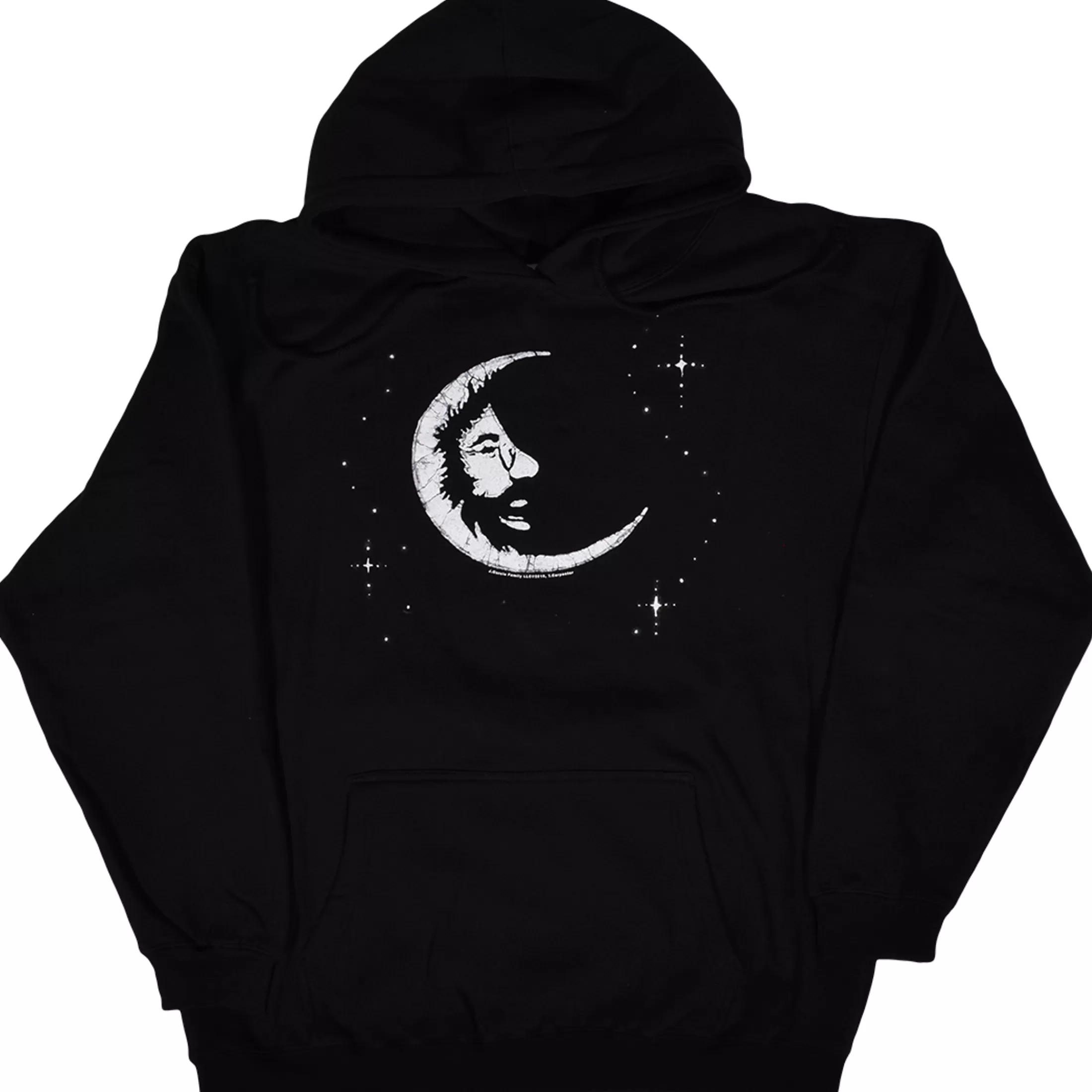 Hoodie | Jerry Garcia<Liquid Blue Jerry Moon Black Hoodie