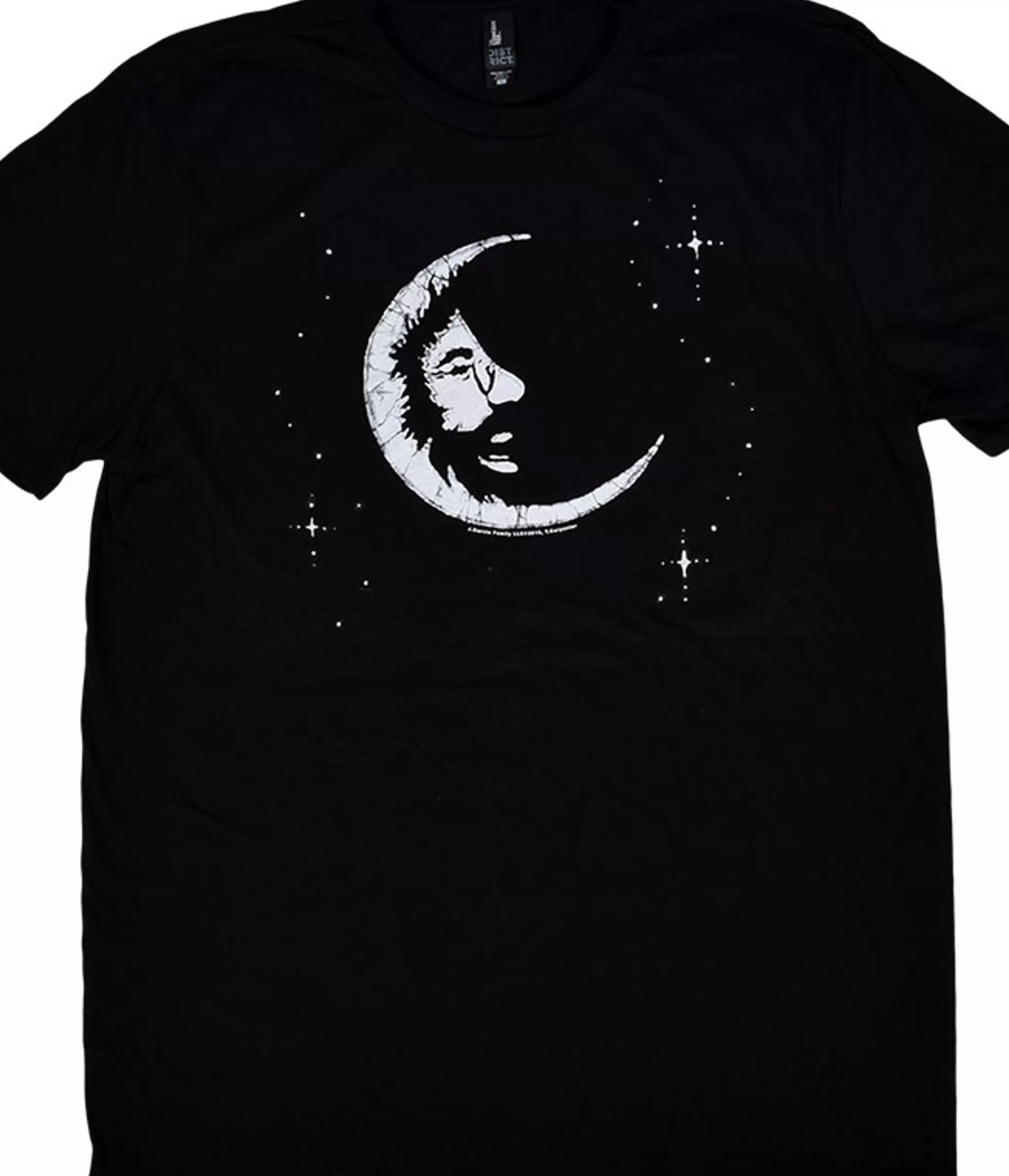 T-Shirt | Jerry Garcia<Liquid Blue Jerry Moon Black T-Shirt