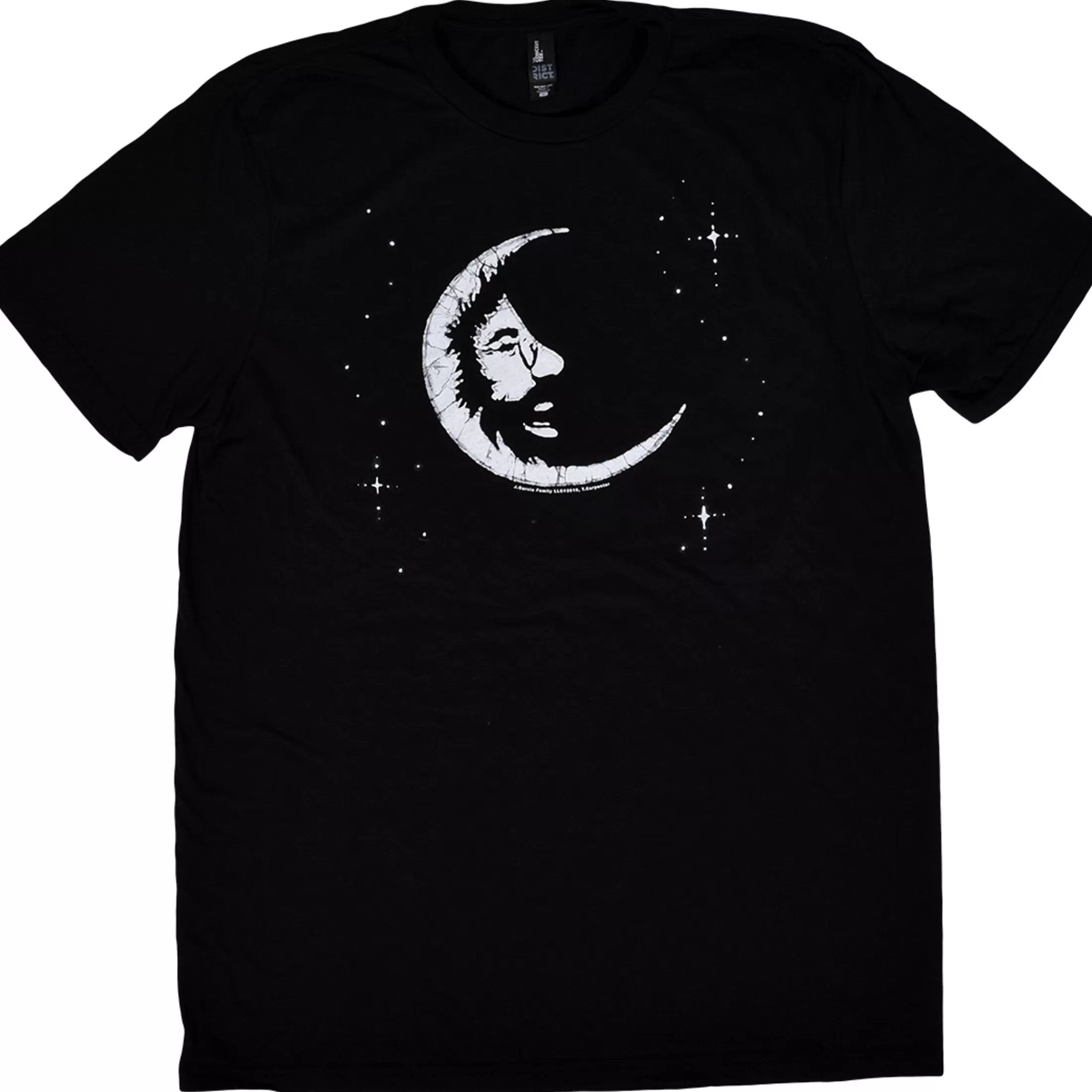 T-Shirt | Jerry Garcia<Liquid Blue Jerry Moon Black T-Shirt