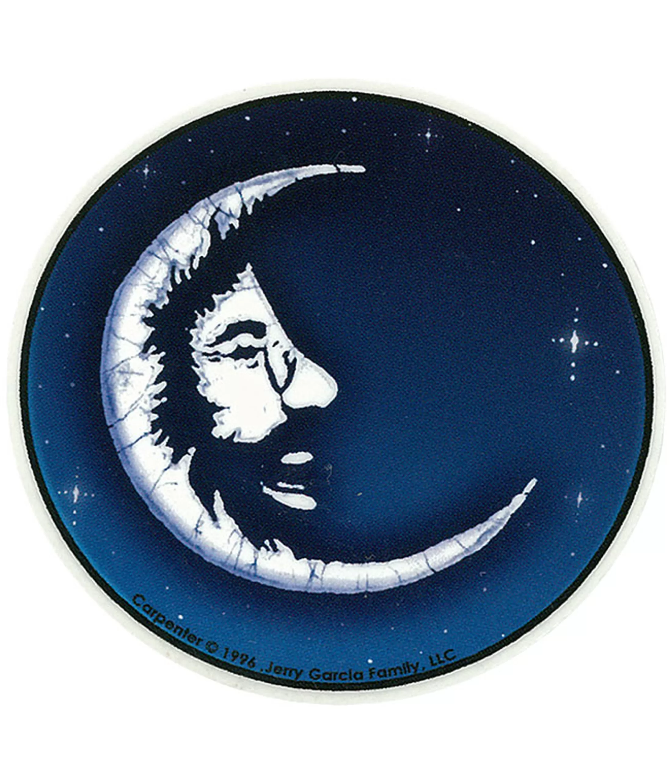 Jerry Garcia | Grateful Dead<Liquid Blue Jerry Moon Mini Sticker