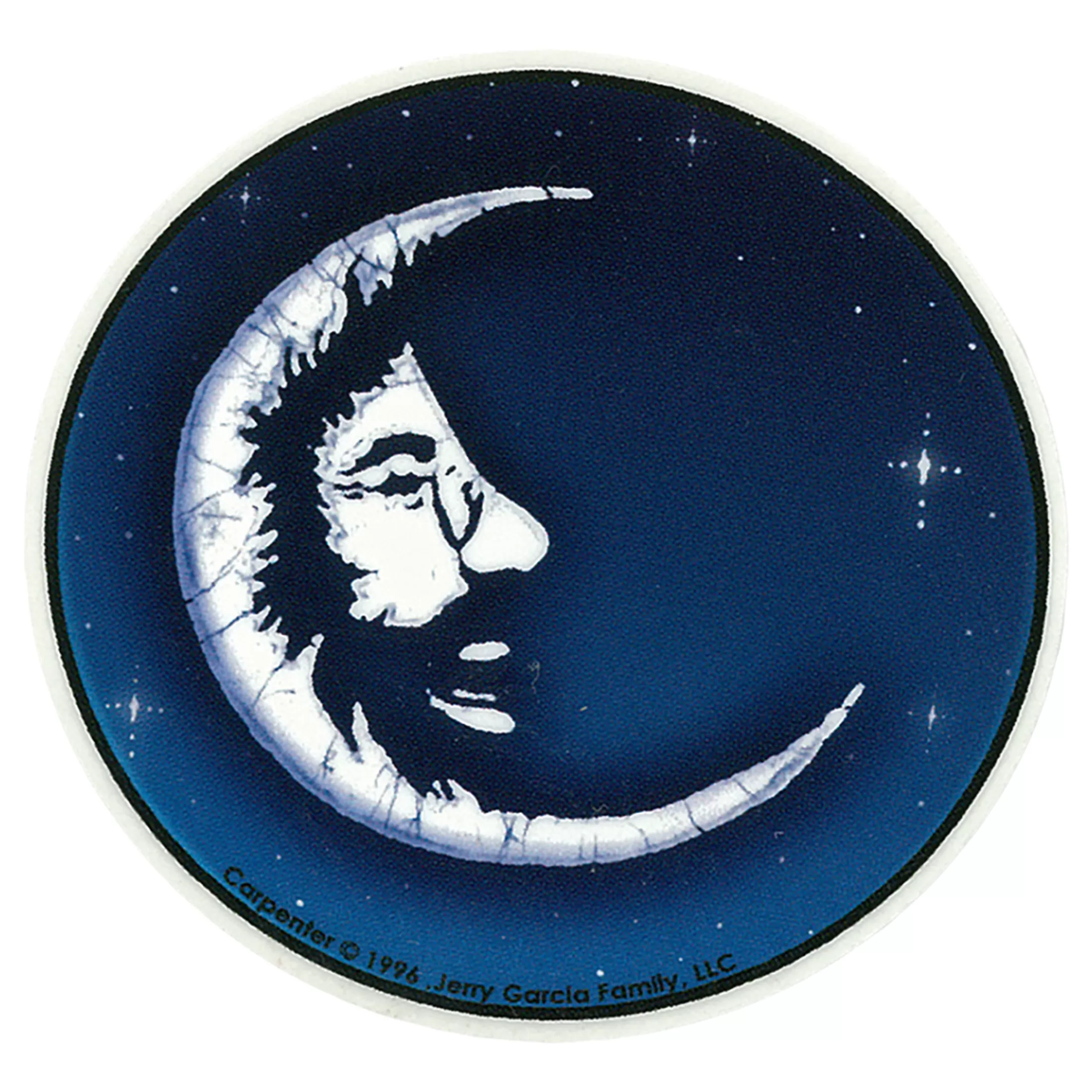 Jerry Garcia | Grateful Dead<Liquid Blue Jerry Moon Mini Sticker