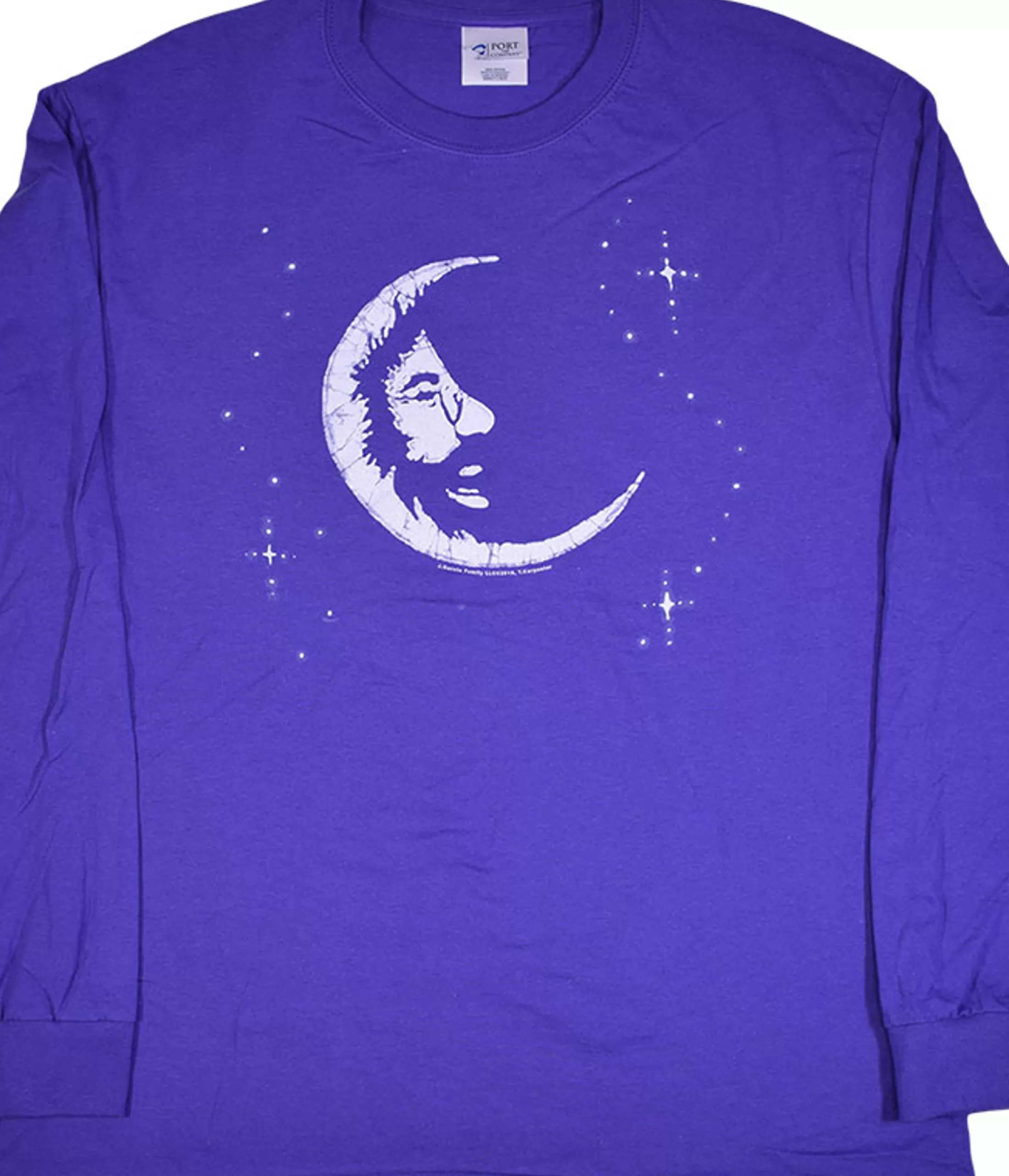 Long Sleeve | Jerry Garcia<Liquid Blue Jerry Moon Purple Long Sleeve T-Shirt