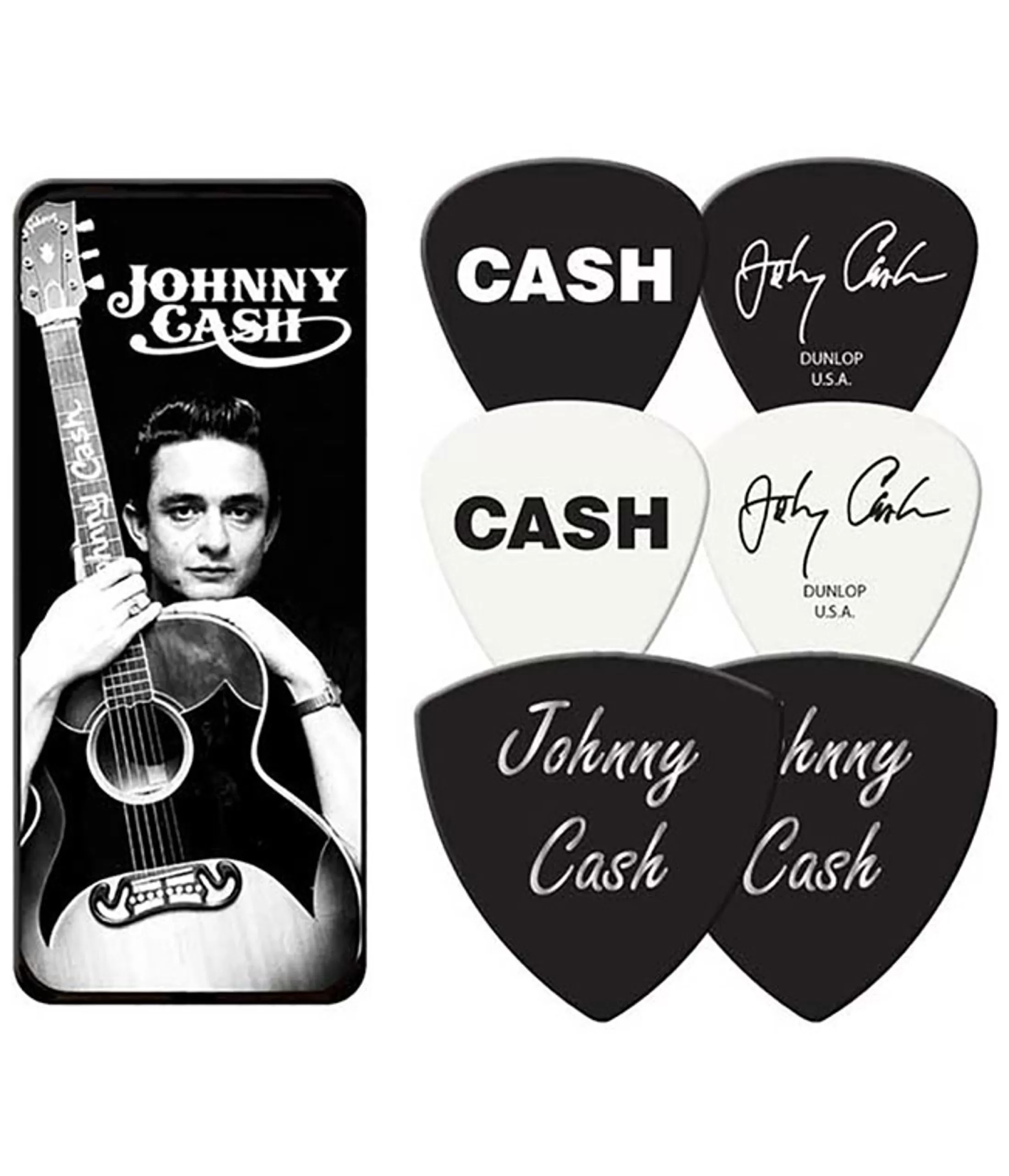 Johnny Cash<Liquid Blue Johnny Cash Guitar Picks and Tin