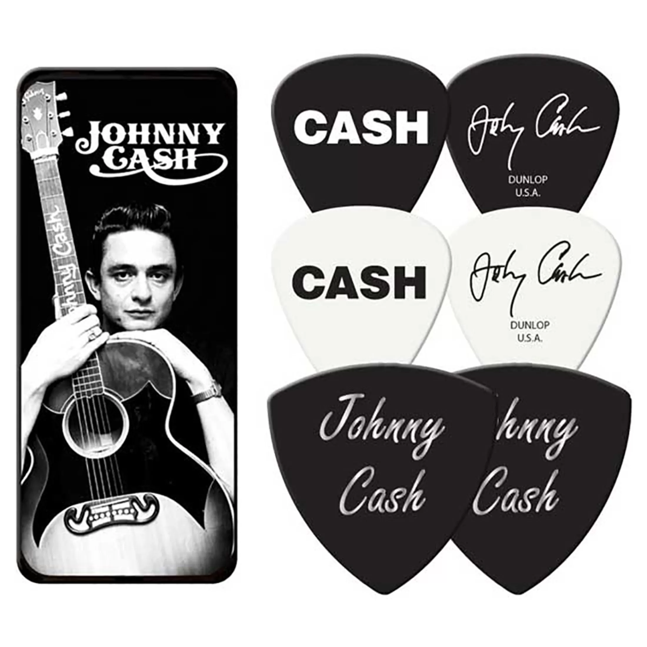 Johnny Cash<Liquid Blue Johnny Cash Guitar Picks and Tin