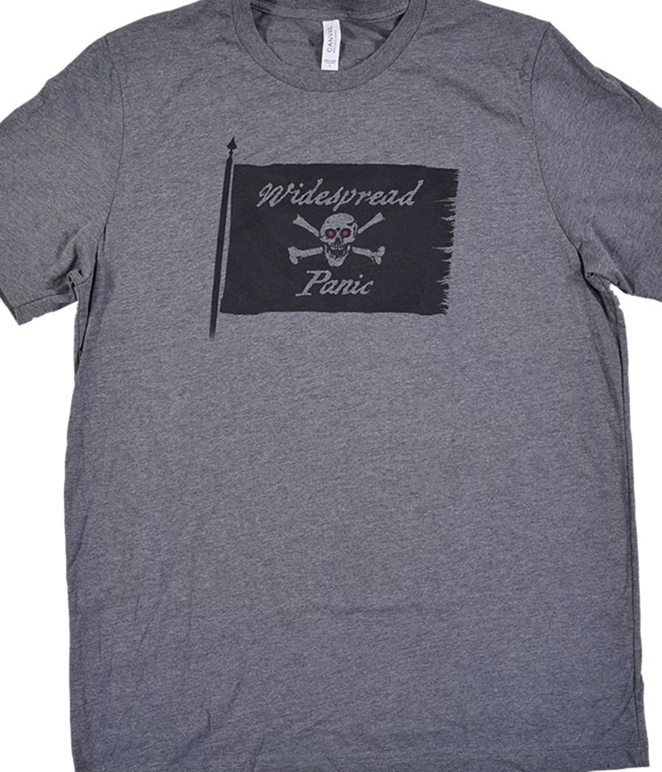 T-Shirt | Widespread Panic<Liquid Blue Jolly Roger Dark Heather Grey T-Shirt