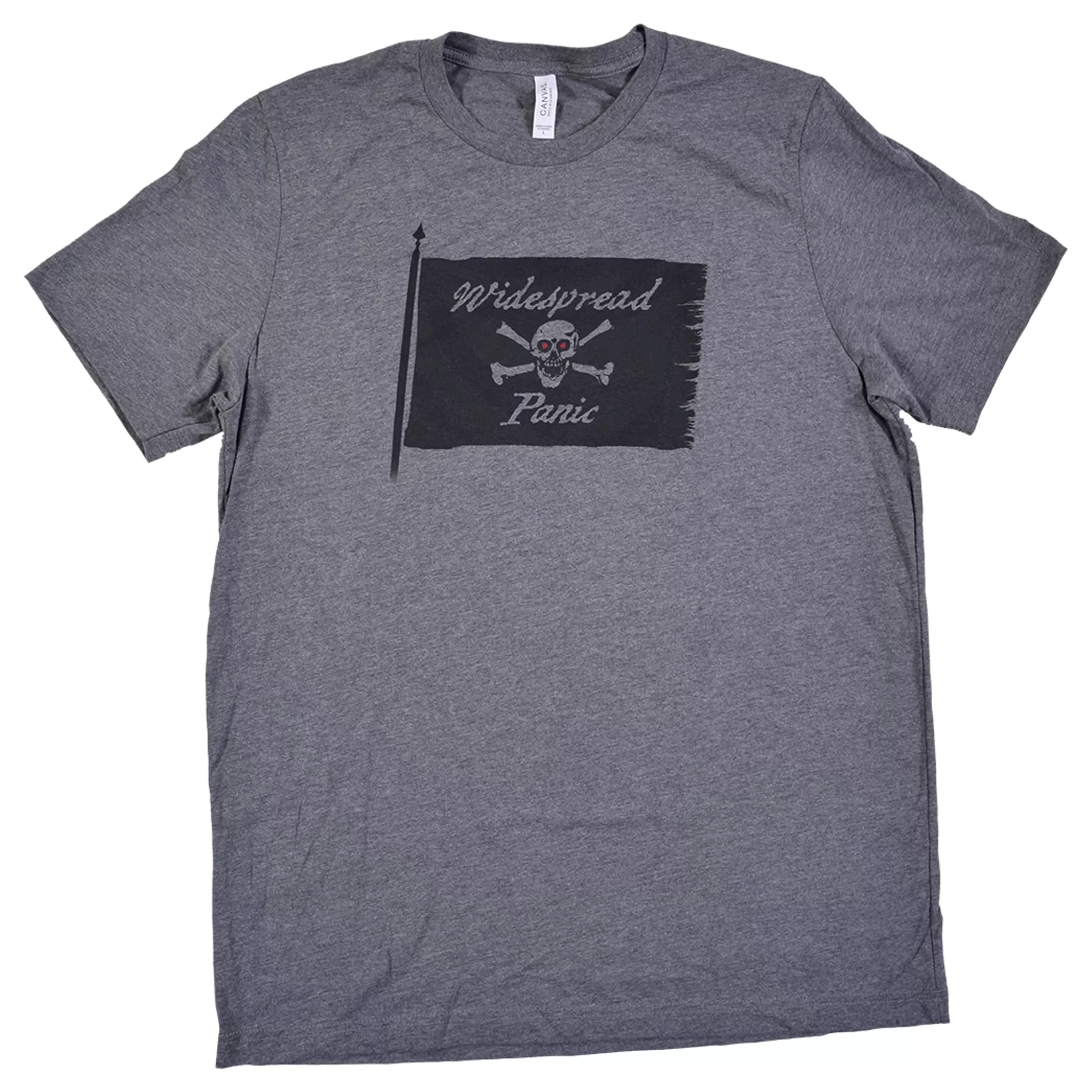 T-Shirt | Widespread Panic<Liquid Blue Jolly Roger Dark Heather Grey T-Shirt