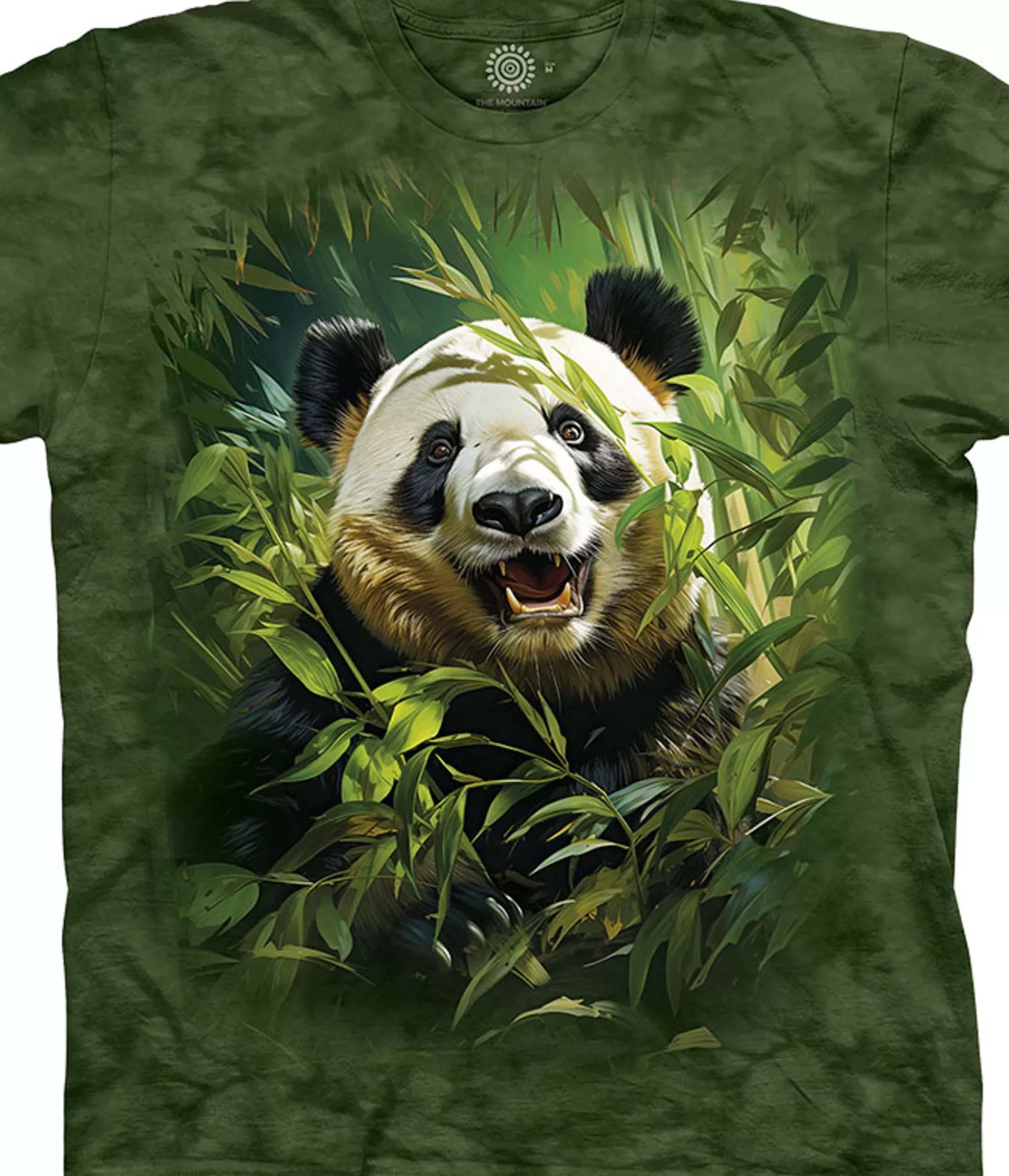 T-Shirt<Liquid Blue Joyful Panda Classic Cotton T-Shirt