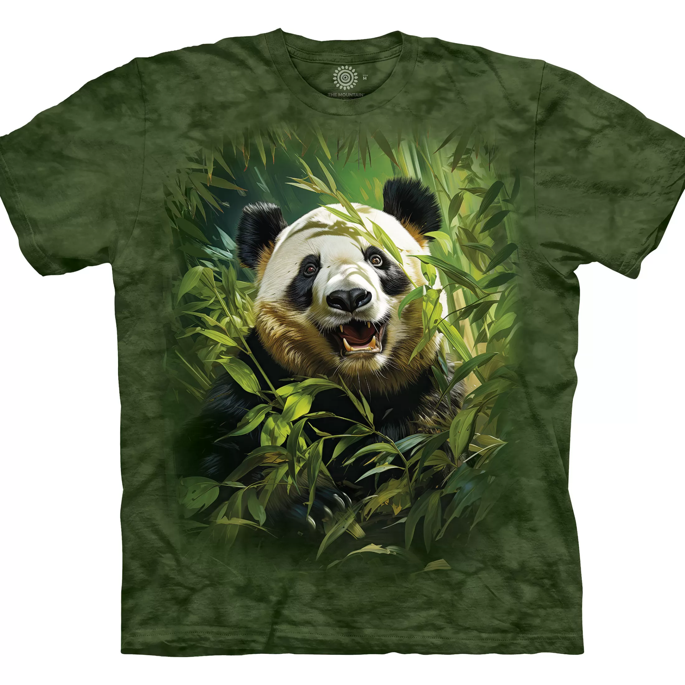 T-Shirt<Liquid Blue Joyful Panda Classic Cotton T-Shirt