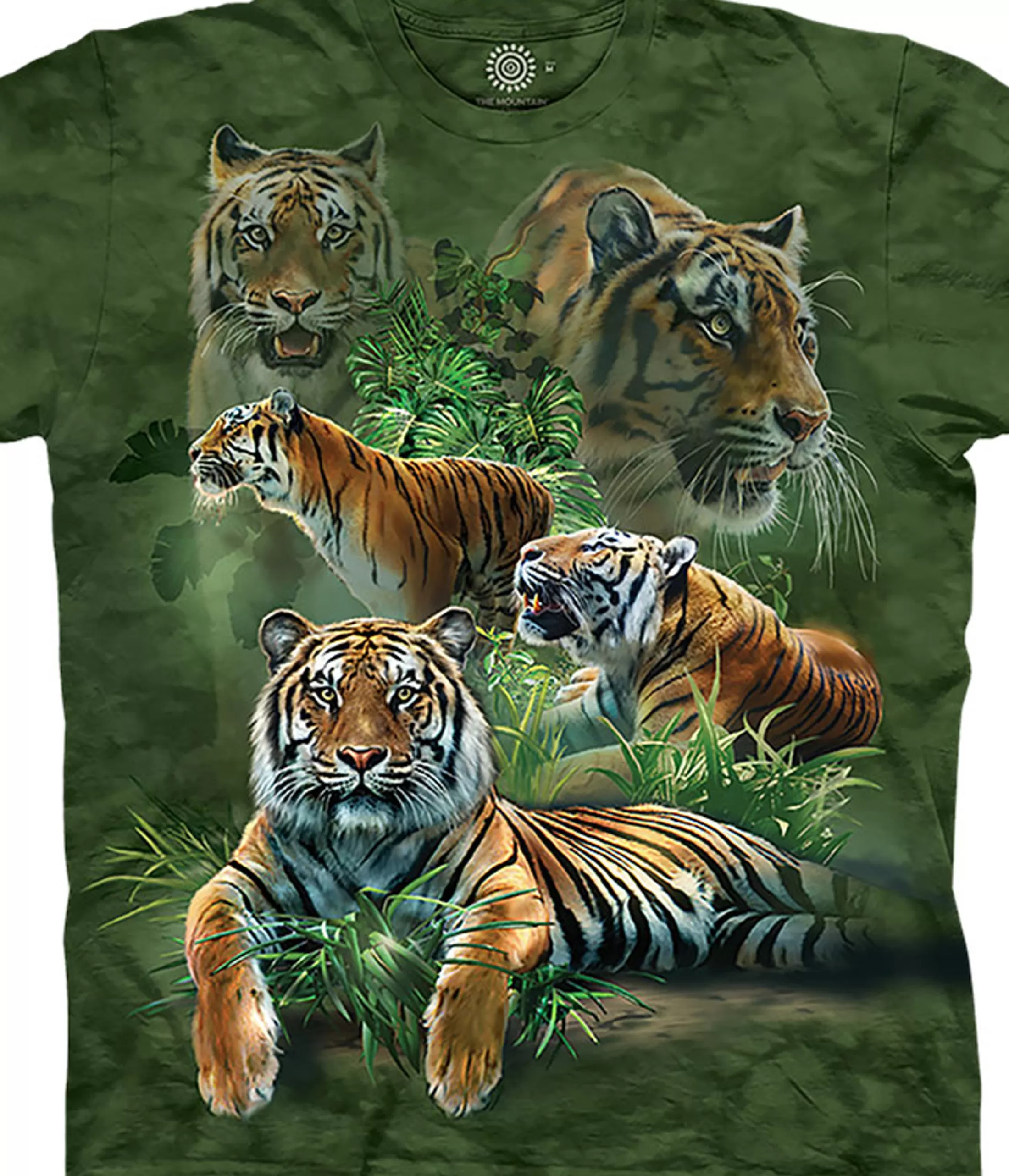 T-Shirt | Wild Animals<Liquid Blue Jungle Tigers Classic Cotton T-Shirt