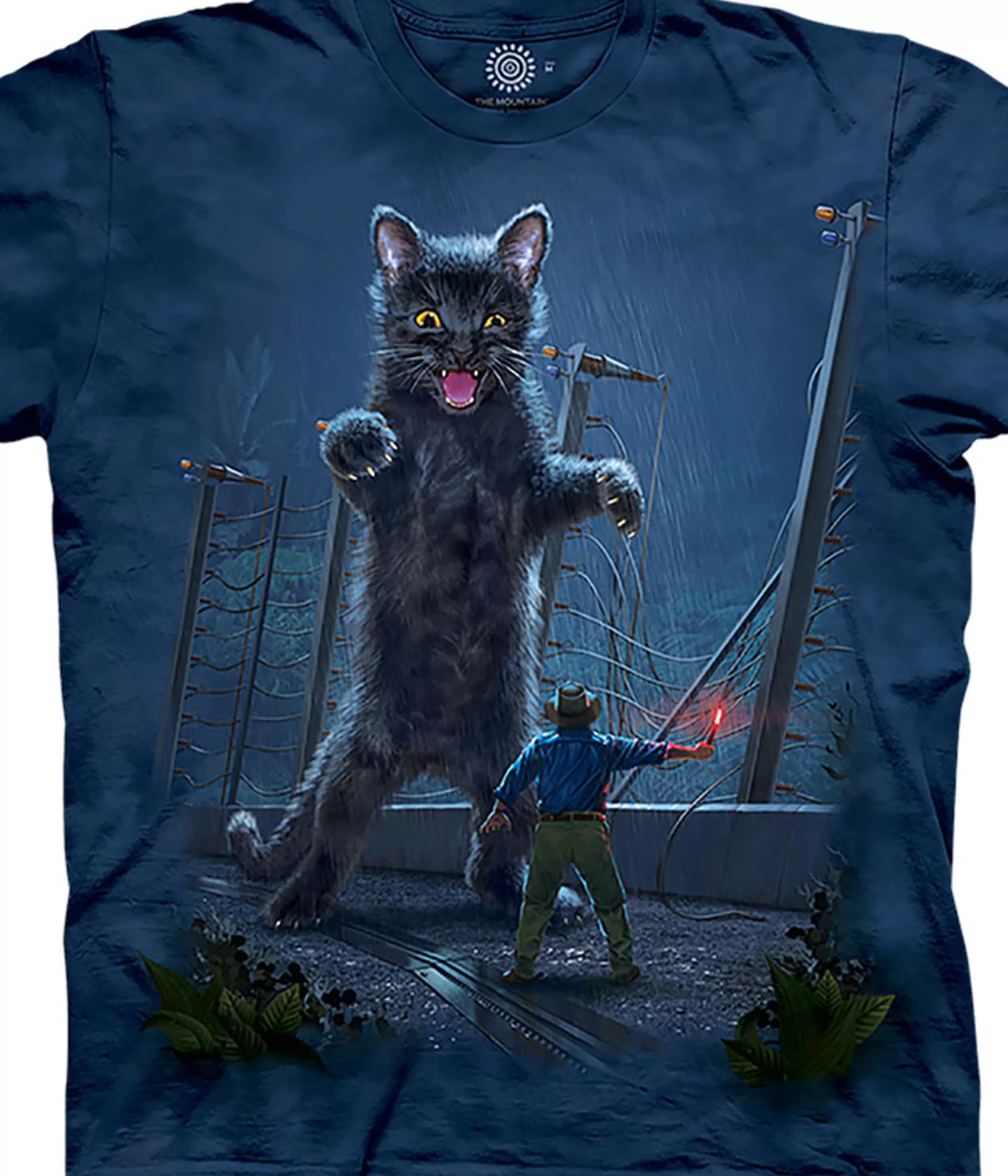 T-Shirt | Cats<Liquid Blue Jurassic Kitten Classic Cotton T-Shirt