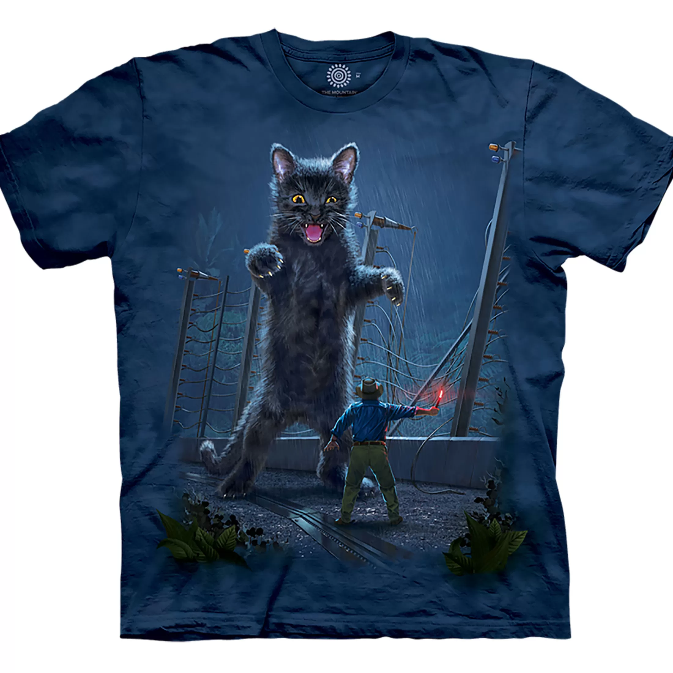 T-Shirt | Cats<Liquid Blue Jurassic Kitten Classic Cotton T-Shirt