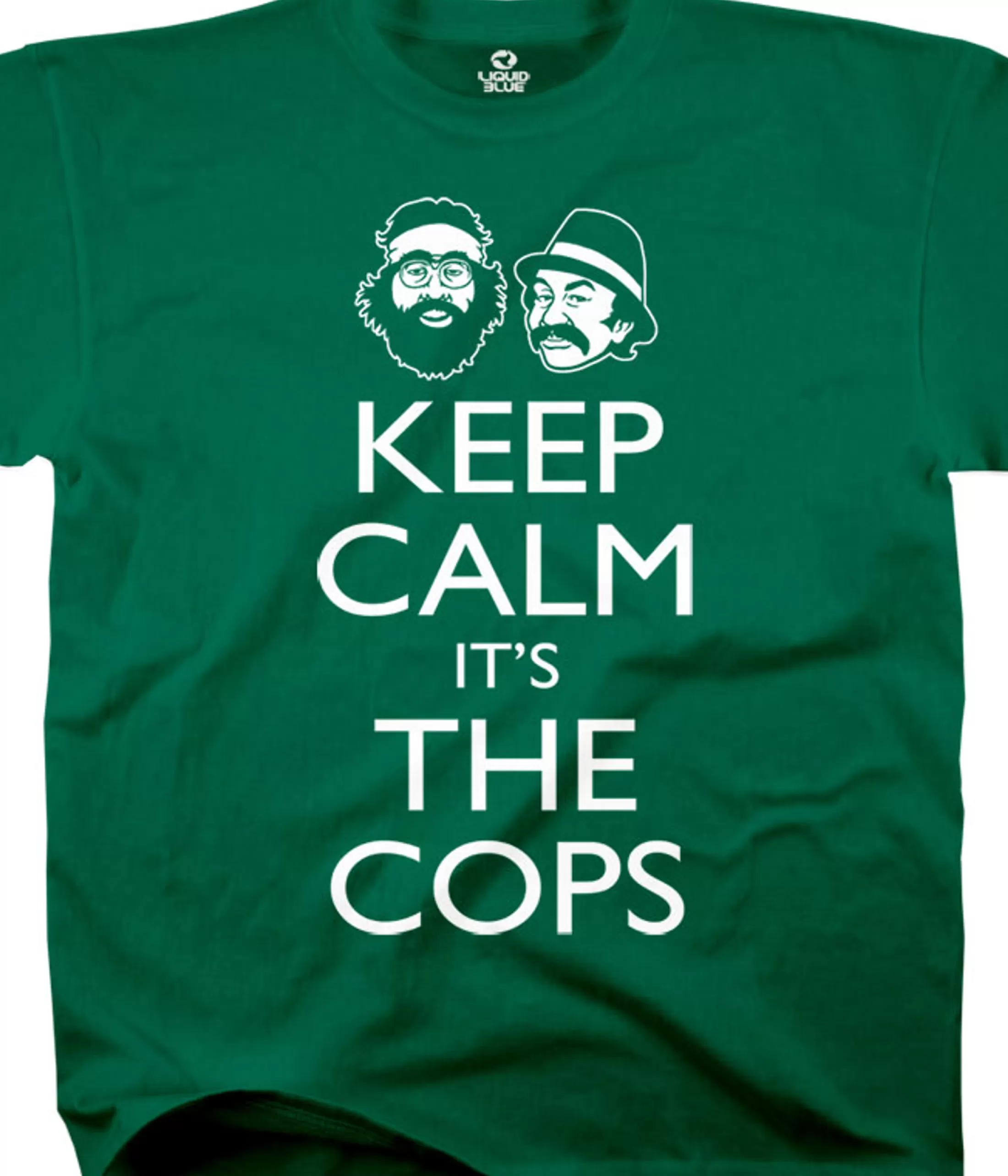 T-Shirt | Cheech And Chong<Liquid Blue Keep Calm Green T-Shirt