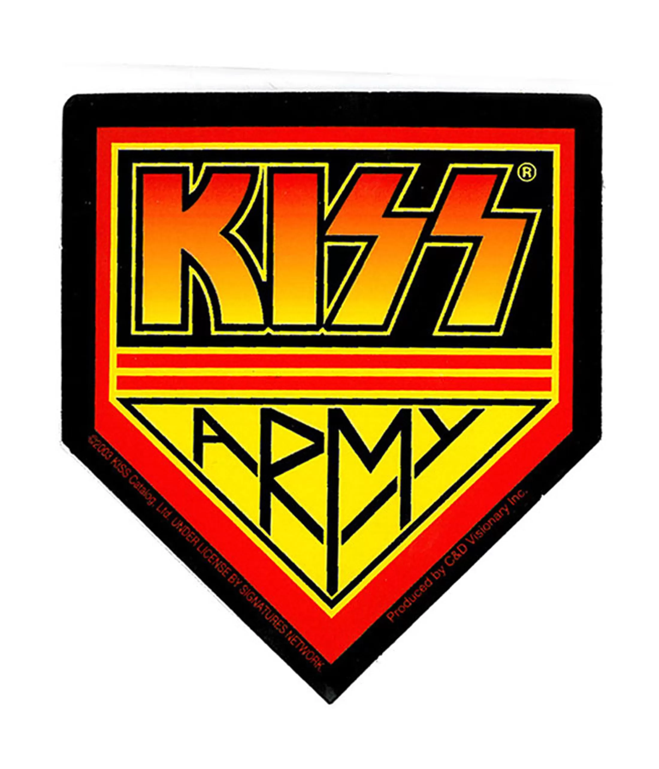 Kiss<Liquid Blue KISS Army Sticker