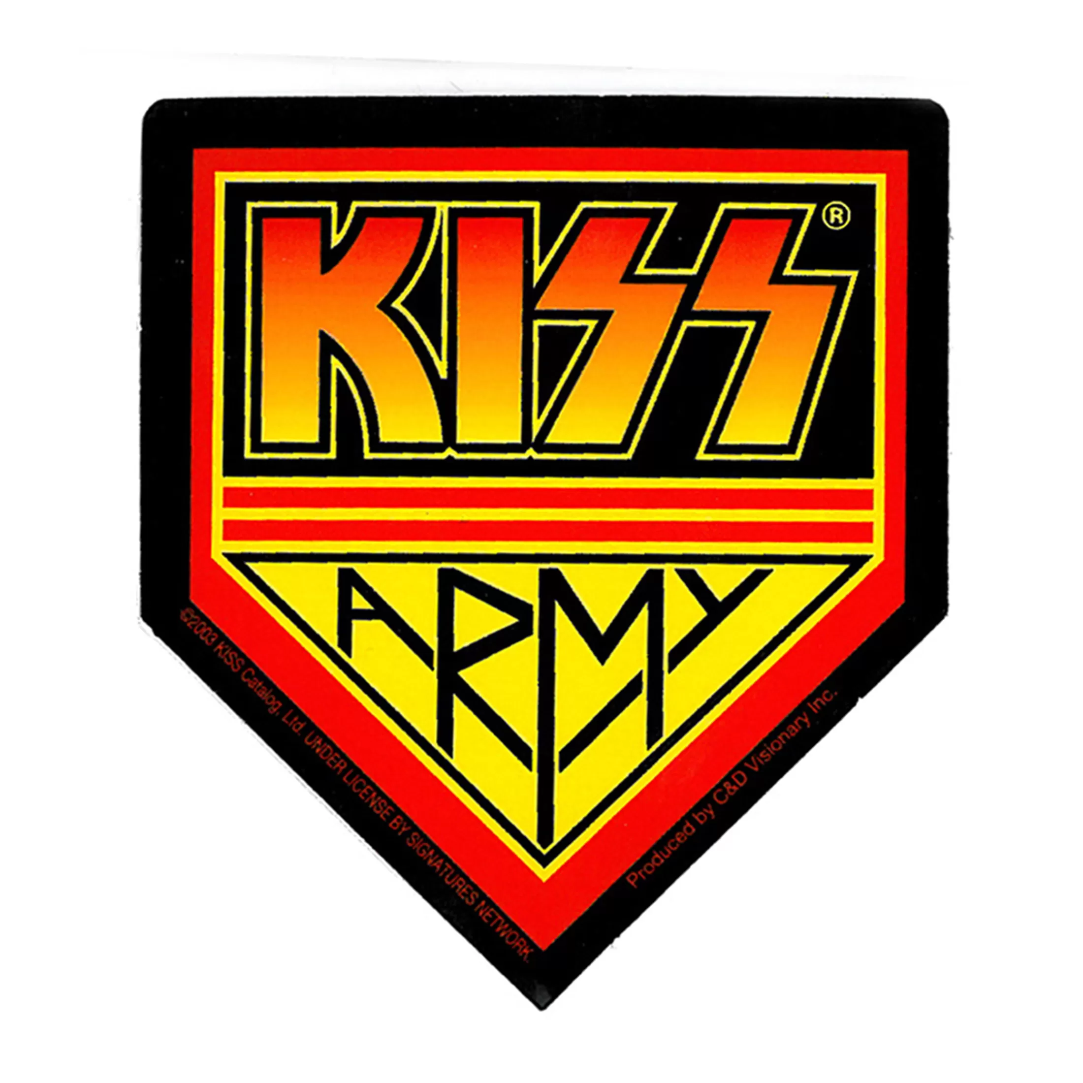 Kiss<Liquid Blue KISS Army Sticker