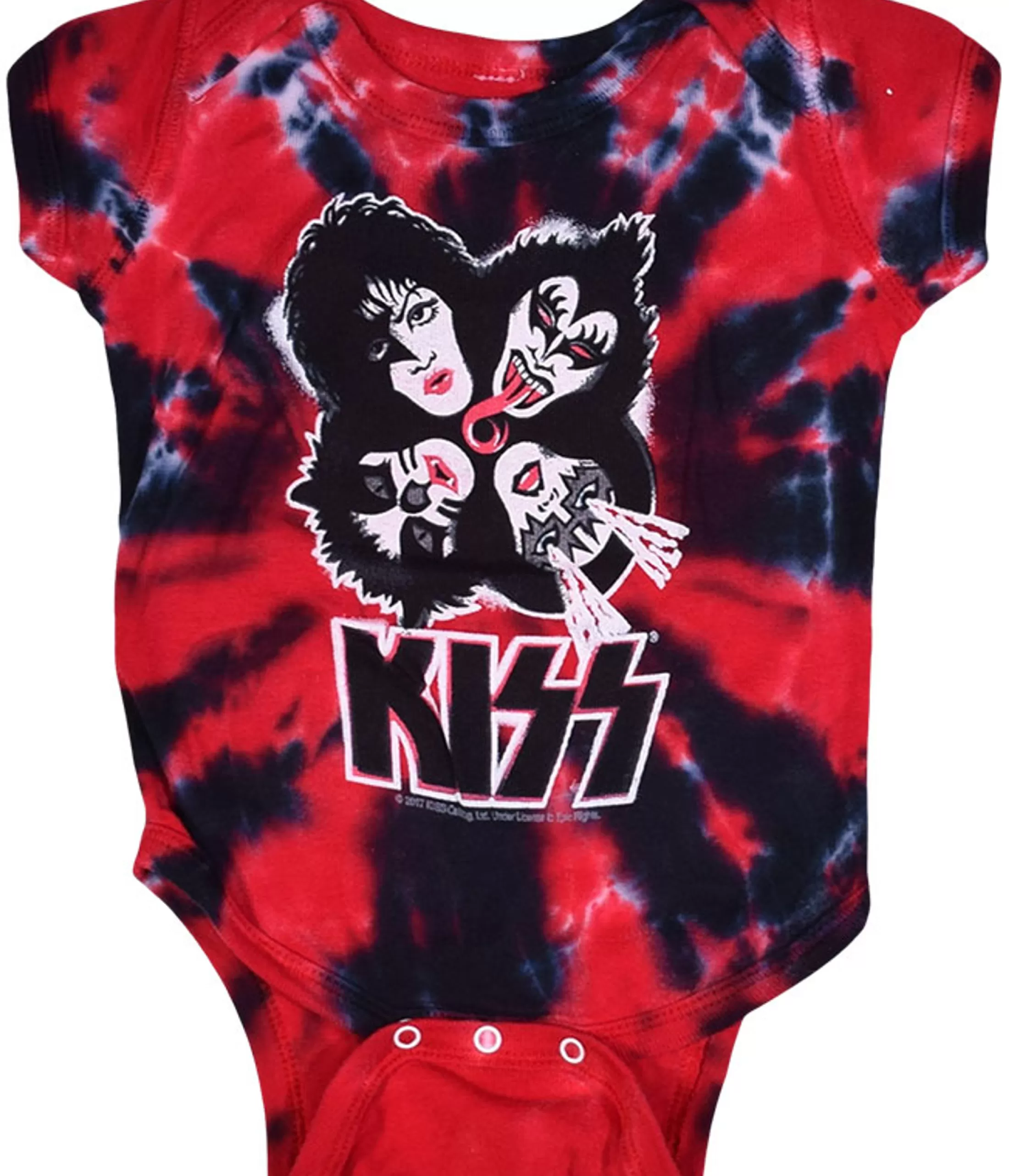 Onesies | Kiss<Liquid Blue KISS Burst Tie-Dye Onesie