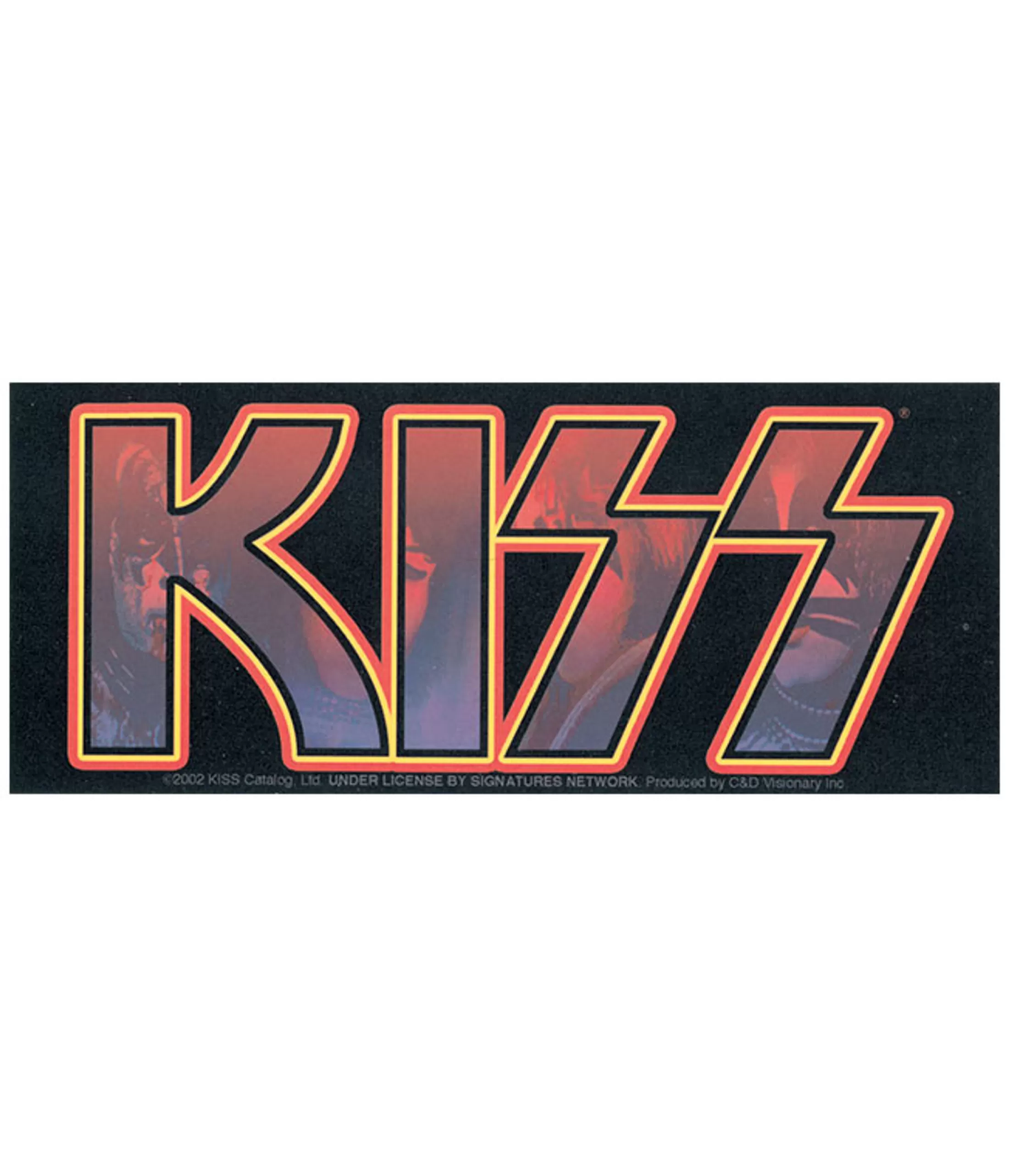 Kiss<Liquid Blue KISS Logo Sticker