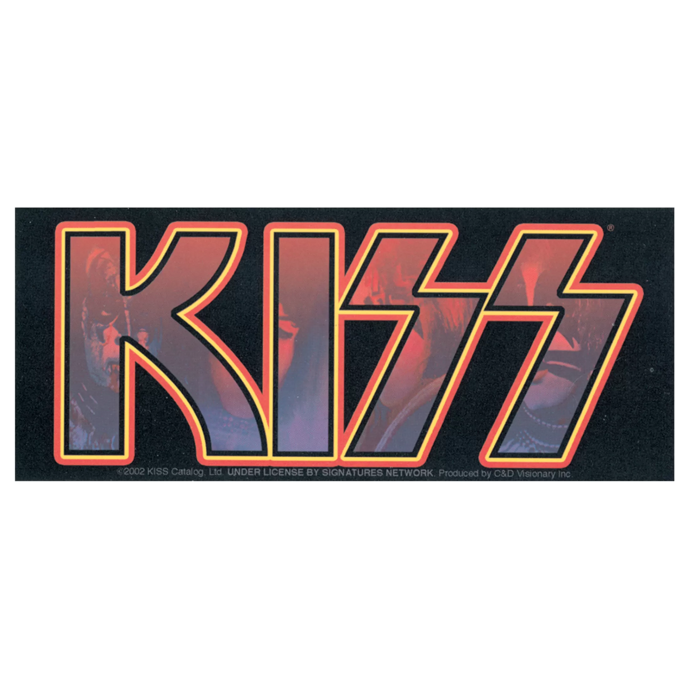 Kiss<Liquid Blue KISS Logo Sticker