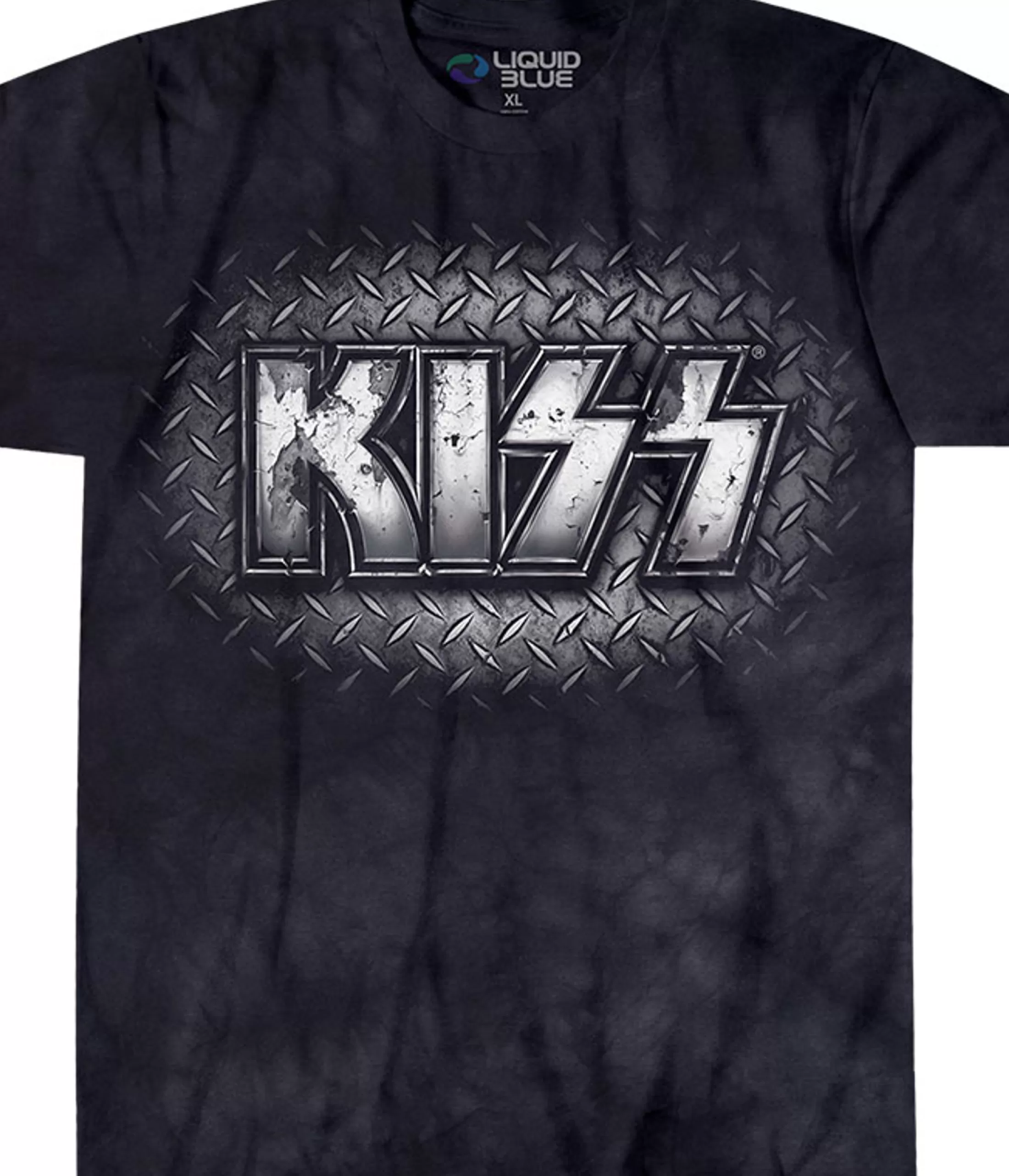 T-Shirt | Kiss<Liquid Blue KISS Metal Tie-Dye T-Shirt