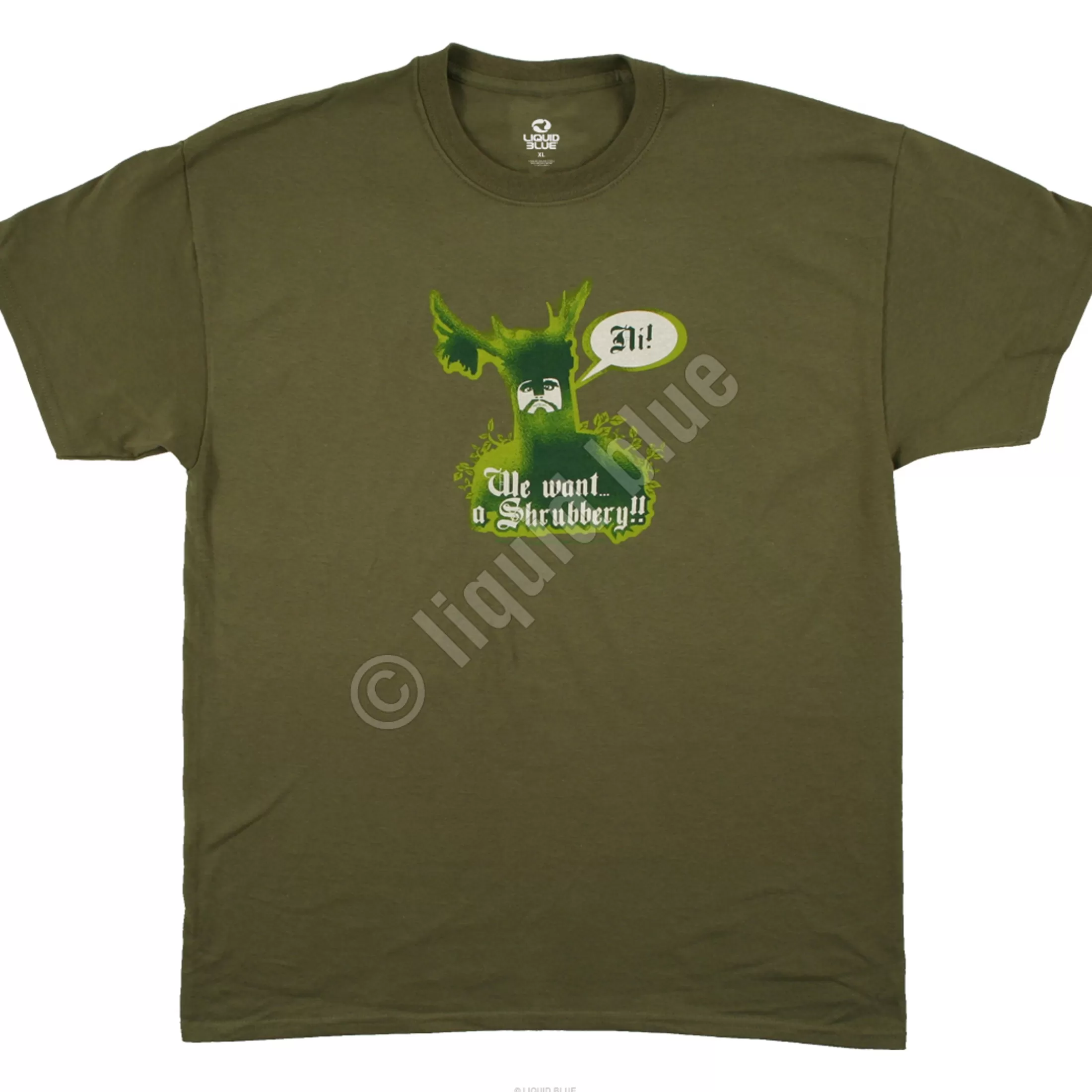 T-Shirt | Monty Python<Liquid Blue Knights Of Ni Green T-Shirt